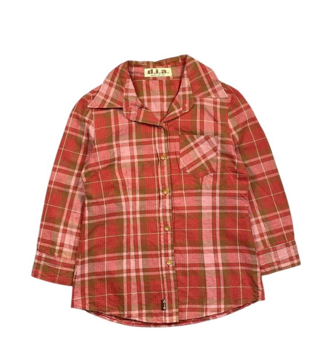 Japanese Brand 2000s D.I.A. Plaid Shirt Size S / US 4 / IT 40 - 2 Thumbnail