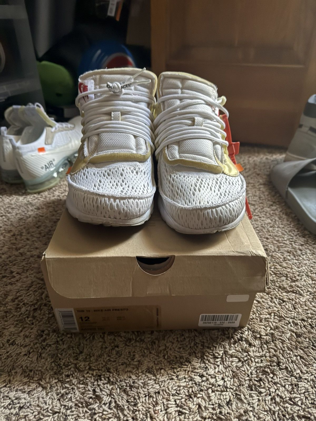 Nike × Off-White Off White Nike Presto White Size US 12 / EU 45 - 1 Thumbnail