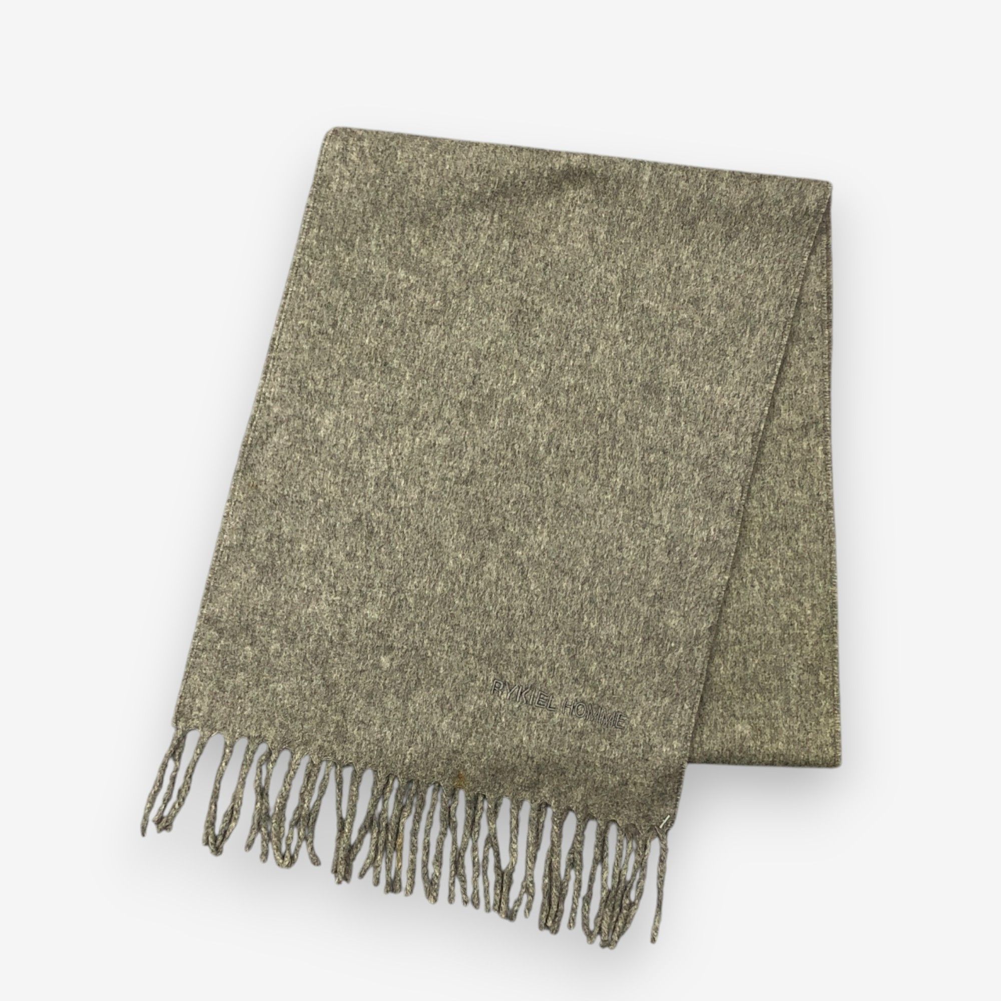 Sonia Rykiel Vintage Rykiel Homme Scarf Muffler Wool Fringe Scarves Size ONE SIZE - 3 Thumbnail