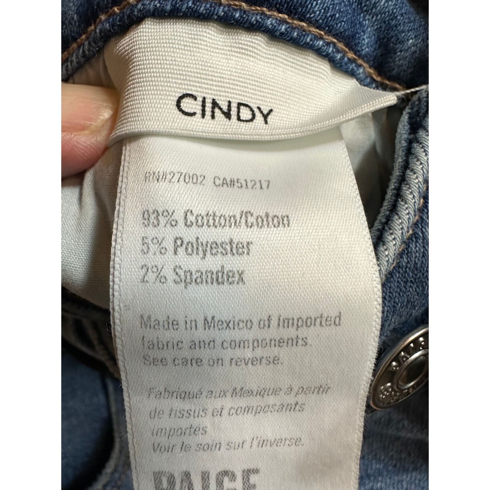 Paige Paige Cindy Raw Hem High Waist Ankle Straight Leg Jeans 32 Size 32" / US 10 / IT 46 - 16 Thumbnail