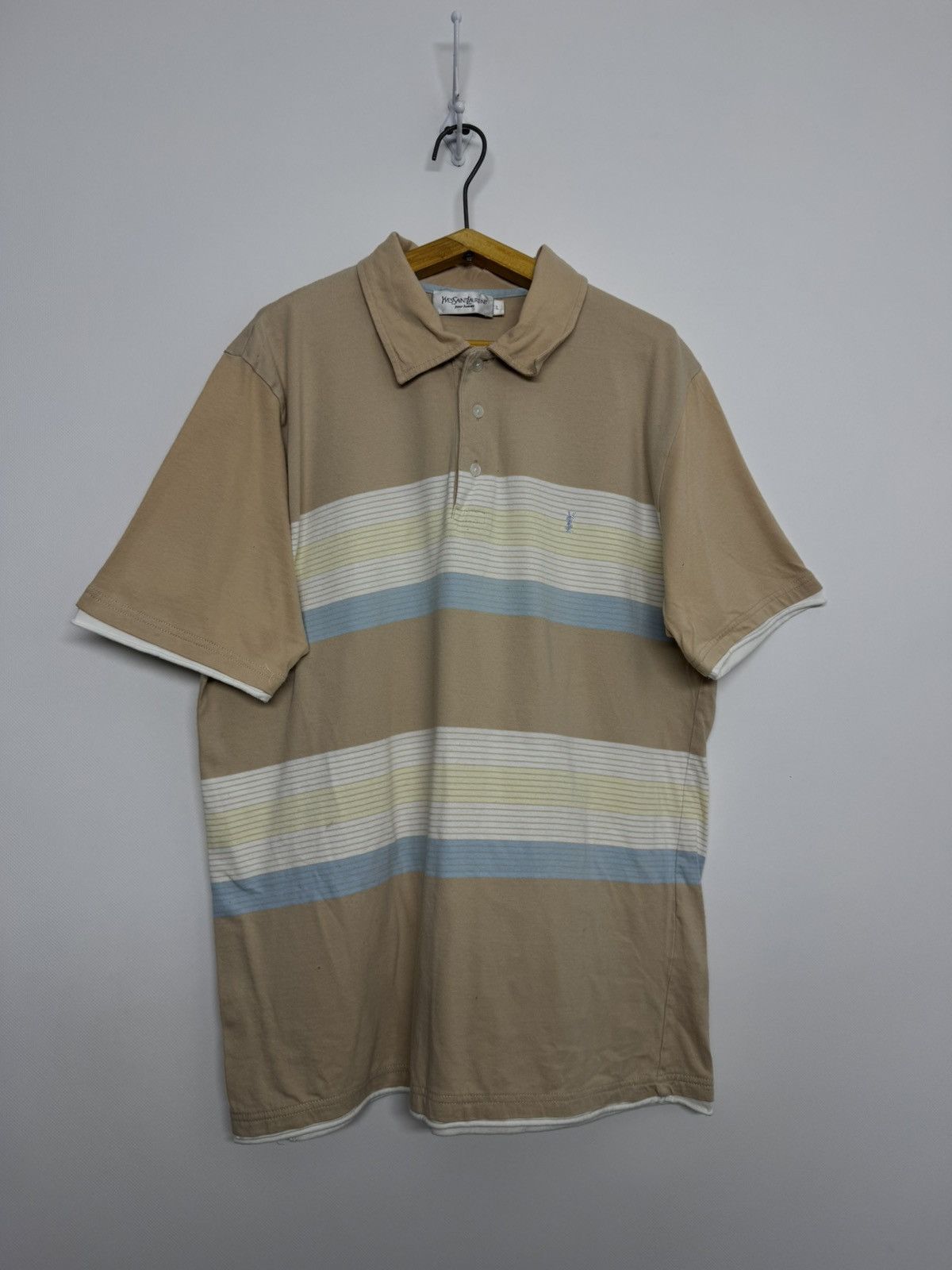 Yves Saint Laurent Rare Vintage Yves Saint Laurent Polo Shirt YSL Tee Size US L / EU 52-54 / 3 - 4 Thumbnail