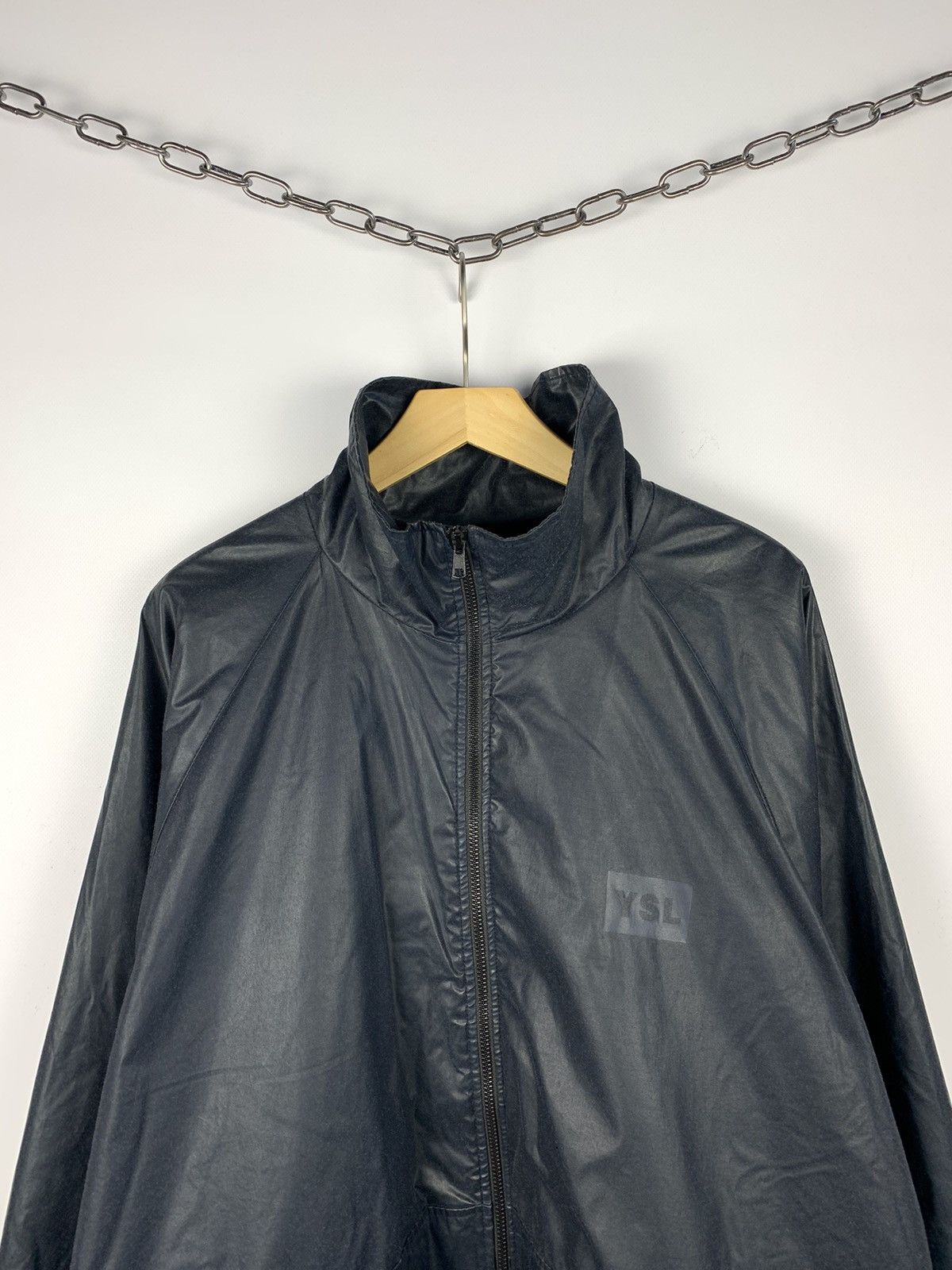 Yves Saint Laurent Vintage Saint Laurent Jeans Full Zip Jacket Resin Rare 90’s Size US XL / EU 56 / 4 - 2 Thumbnail