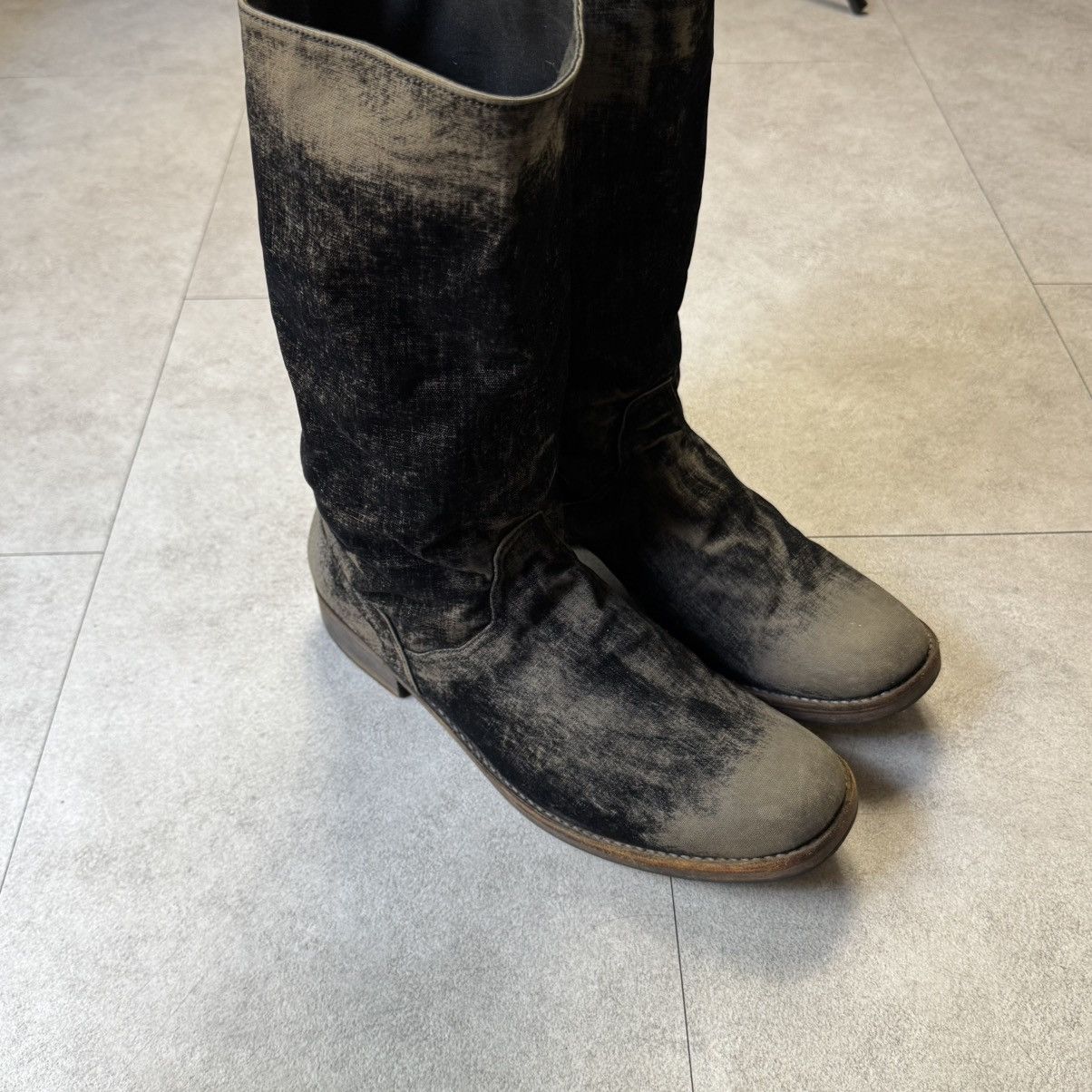 Jun Takahashi × Undercover Undercover but beautiful Denim Boots Size US 10.5 / EU 43-44 - 4 Thumbnail