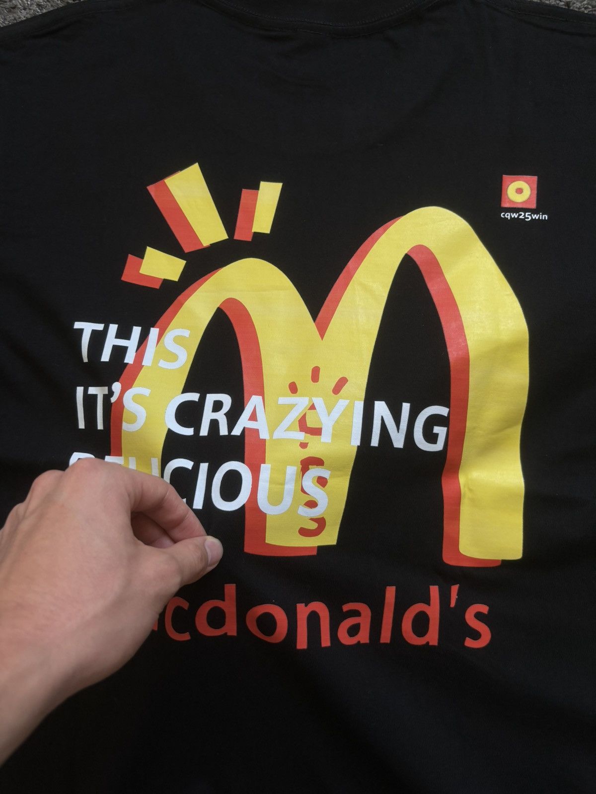 CNCPTS × Vintage Vintage McDonald’s delicious food heavyweight black tee Size US M / EU 48-50 / 2 - 14 Thumbnail