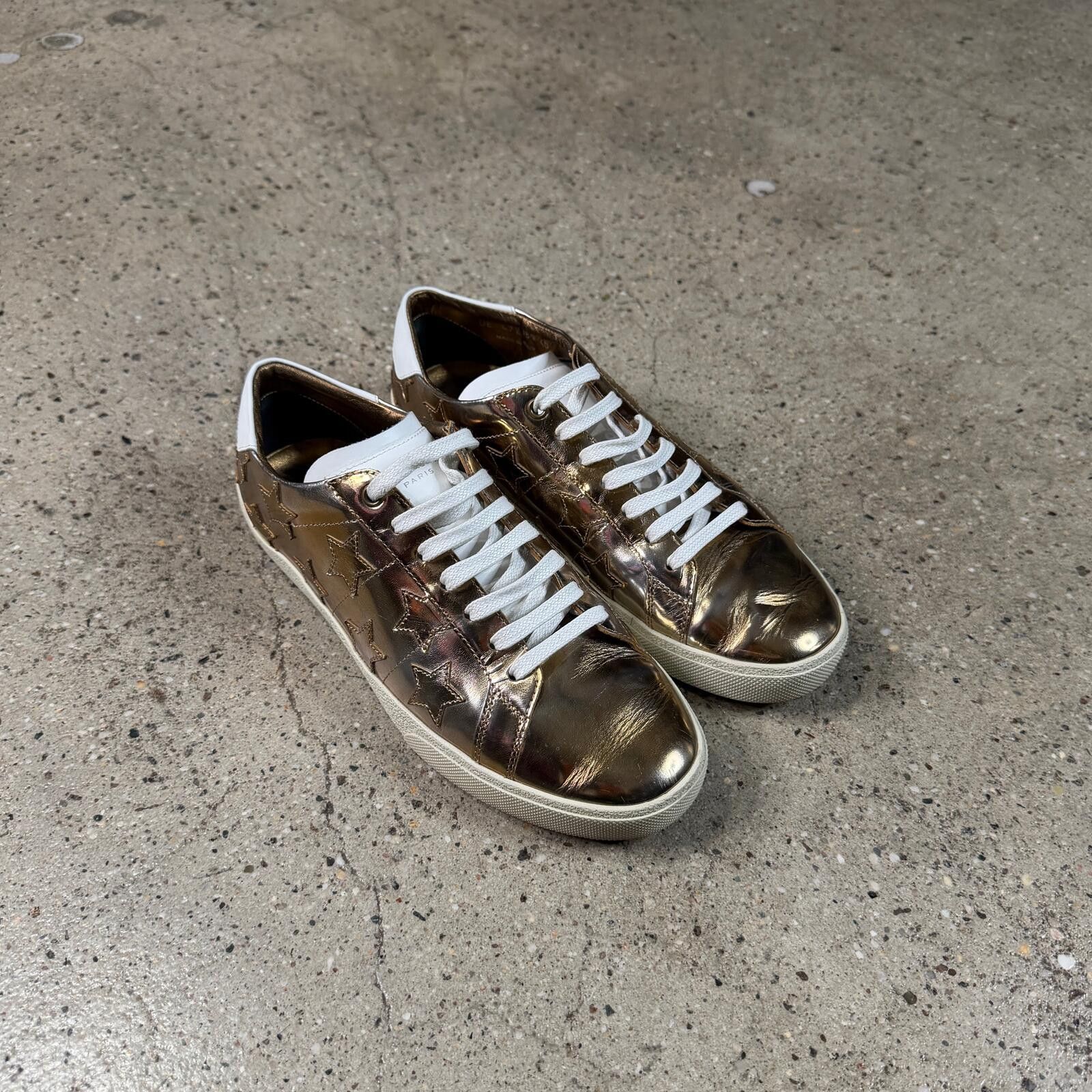 Saint Laurent Paris Saint Laurent Low-Top Court Sneakers Size US 7 / EU 40 - 2 Thumbnail