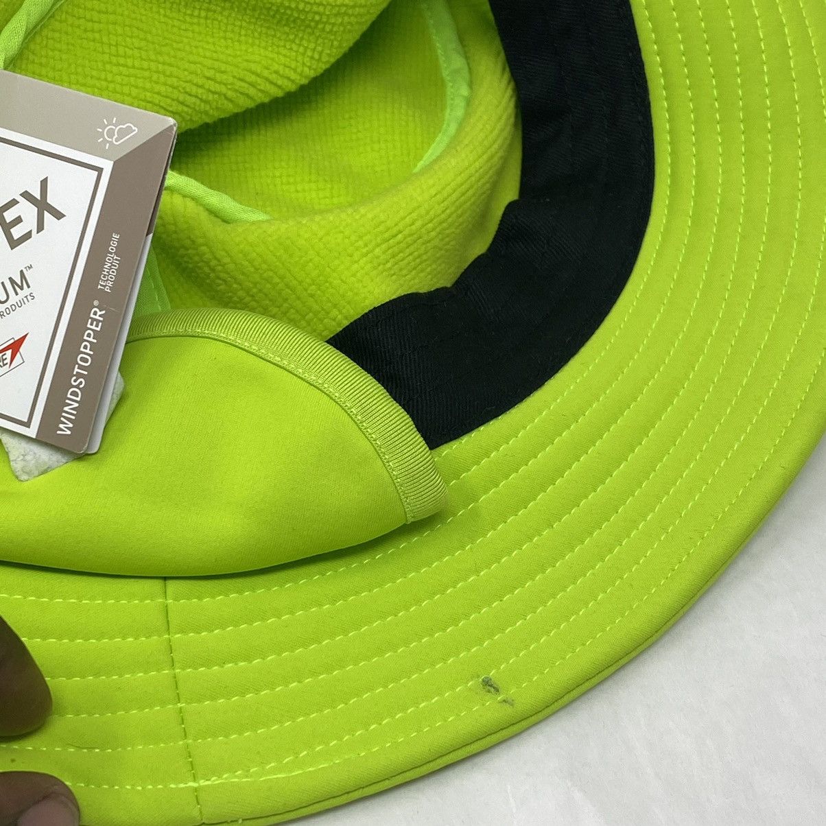 Goretex × Supreme Supreme Gore-Tex Windstopper Crusher Lime Green Bucket Hat Size ONE SIZE - 11 Thumbnail