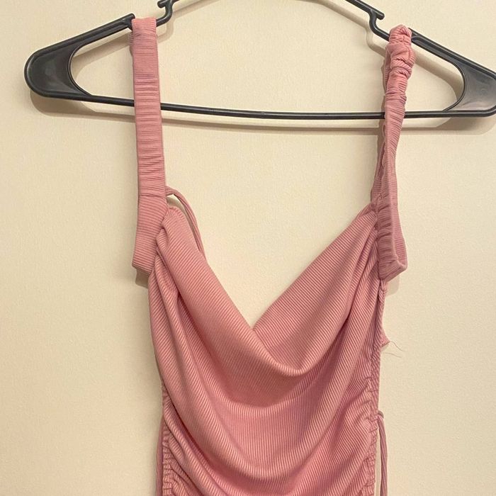 Sage Sage + Paige Buying Time Midi Dress in Pink Grailed