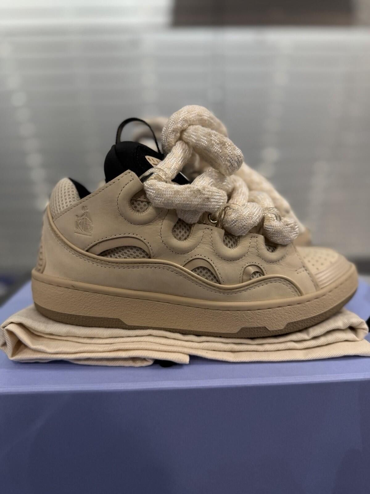 Lanvin Lanvin Curb Sneakers Tan Color Way Size 39EU/6US/5UK Size US 6 / EU 39 - 2 Thumbnail