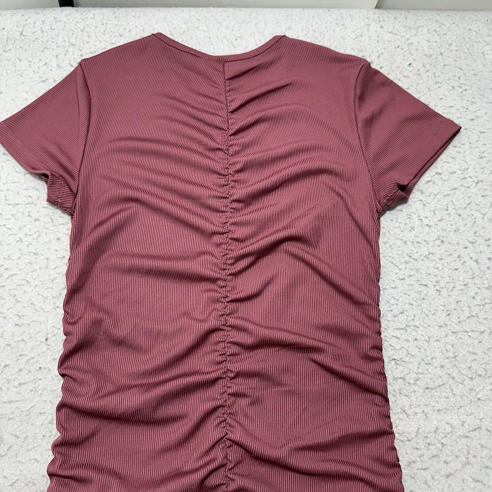 H&M H&M Divided Medium Purple Short Sleeve Ruched Mini Dress Size M / US 6-8 / IT 42-44 - 11 Thumbnail