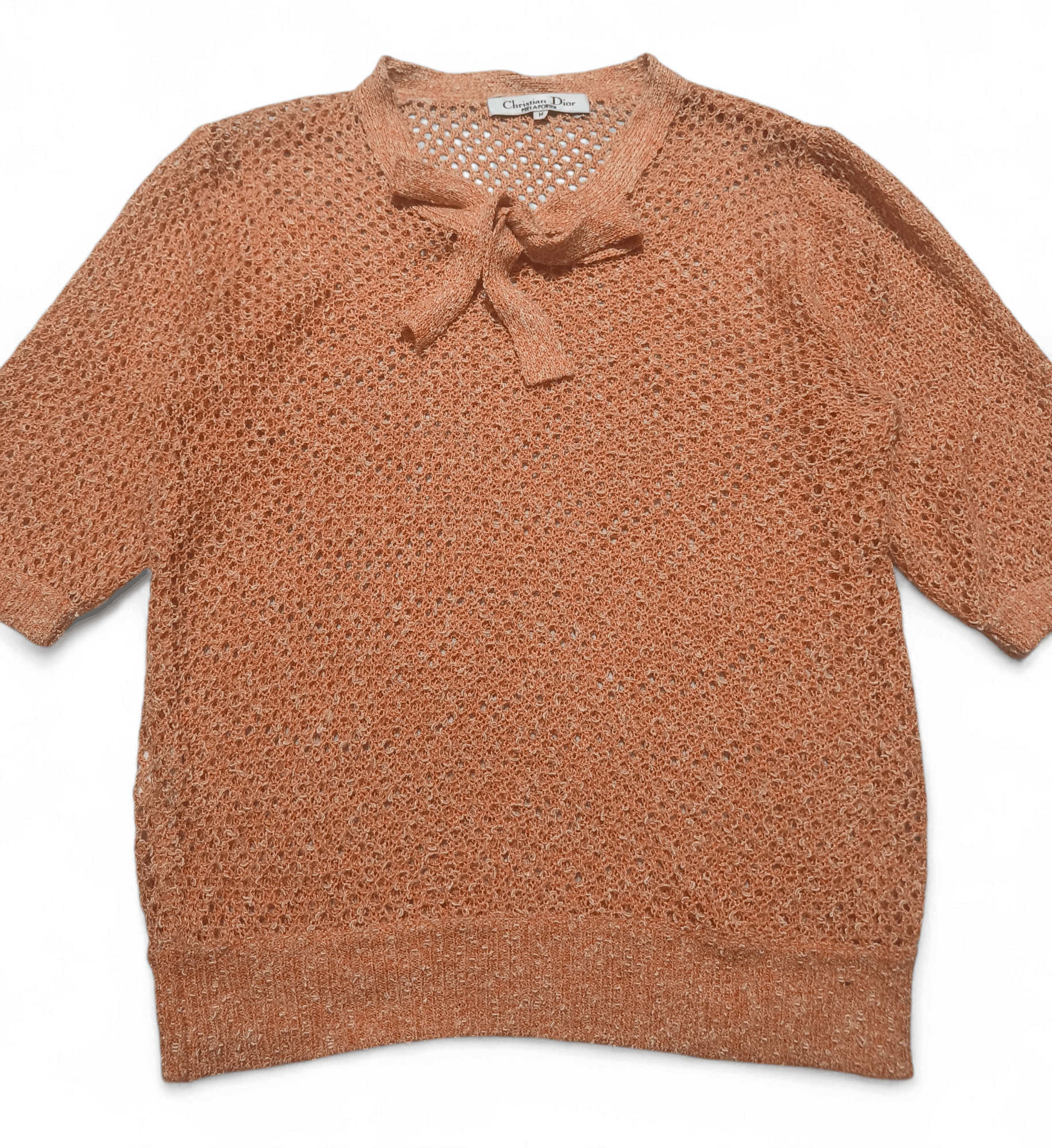 Christian Dior Monsieur Vintage Christian Dior Openwork Knitwear Transparent Sweater Size M / US 6-8 / IT 42-44 - 6 Thumbnail