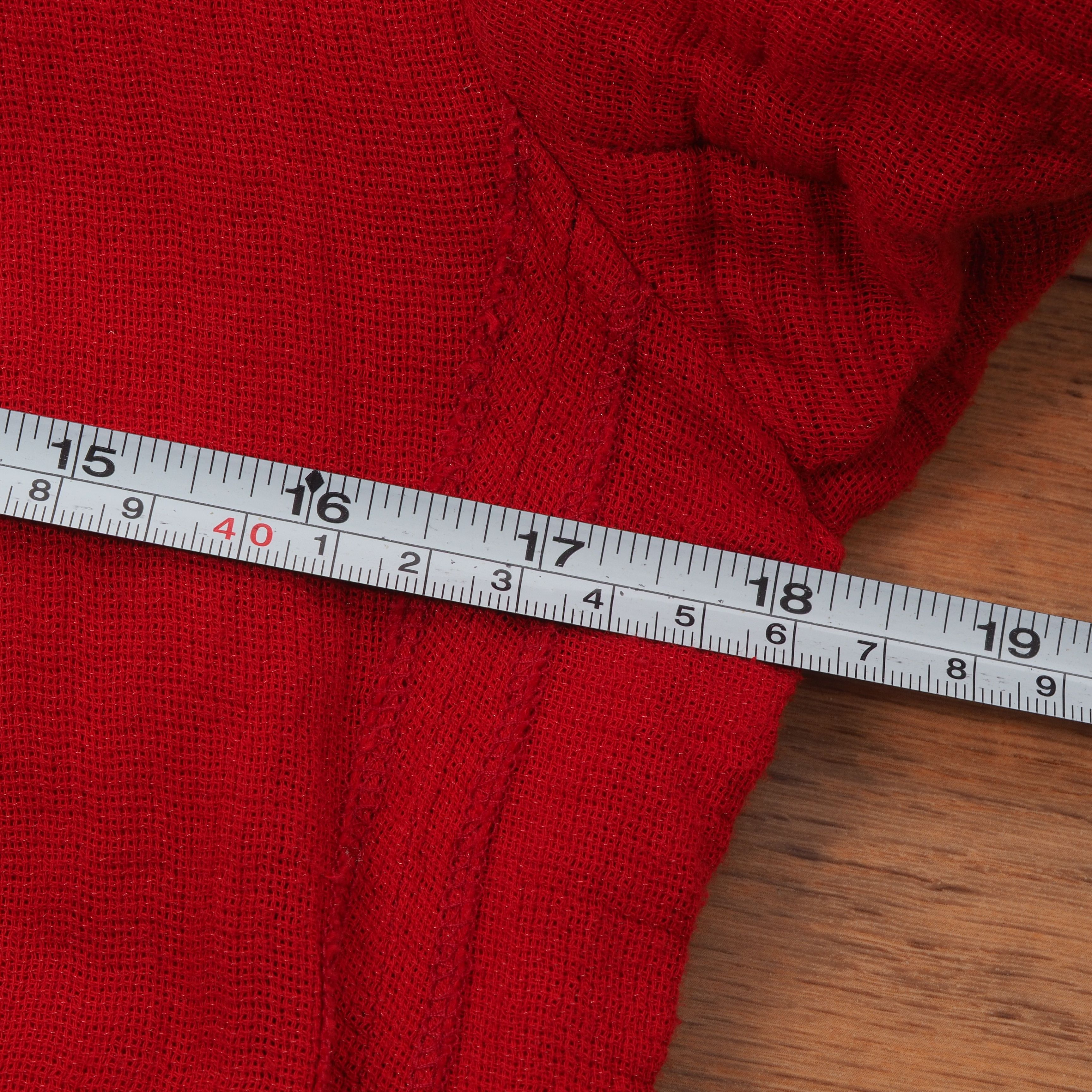 Sonia Rykiel Sonia Rykiel Vintage Red Cropped Draped Linen Moto Jacket Size S / US 4 / IT 40 - 10 Thumbnail