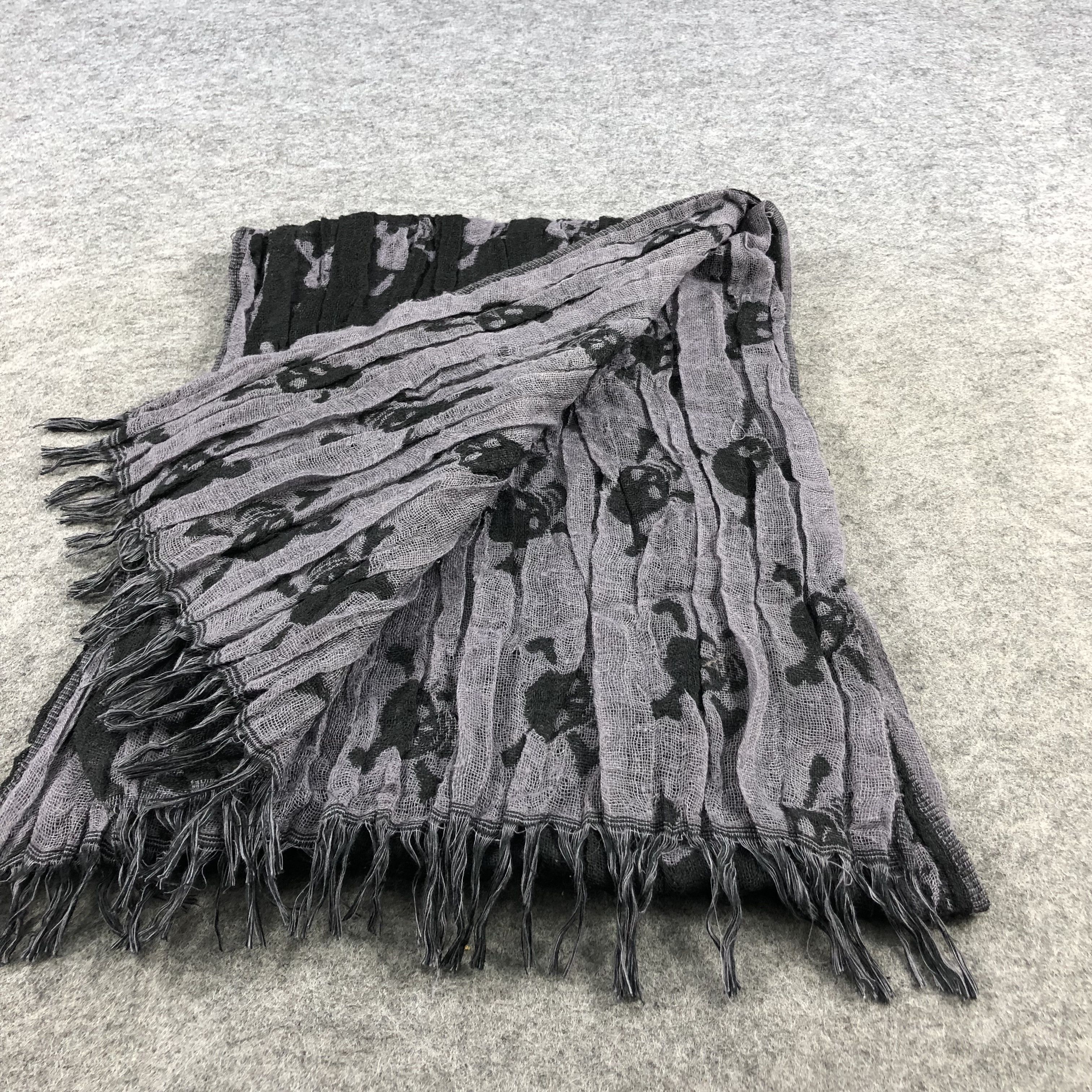Seditionaries Skull and Bones Wool Scarf Muffler V881 Size ONE SIZE - 4 Thumbnail