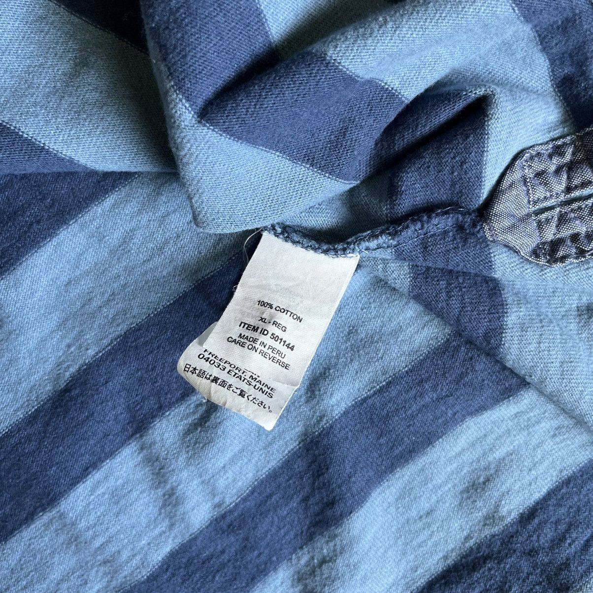 L.L. Bean Vintage L.L. Bean Lakewashed Longsleeve Rugby Striped Shirt Size US XL / EU 56 / 4 - 9 Thumbnail