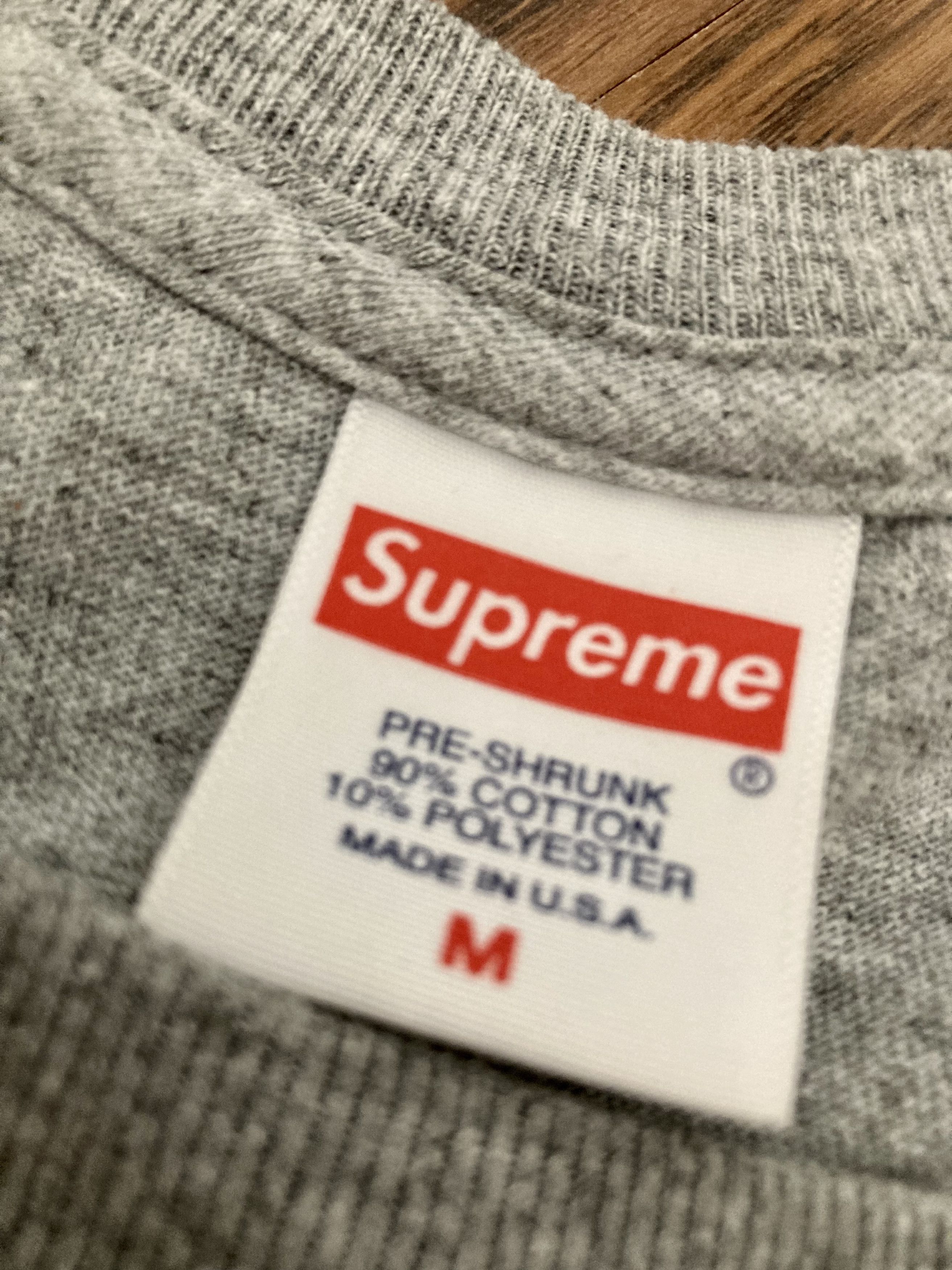 Supreme Ralph Steadman box logo grey Medium made in USA Size US M / EU 48-50 / 2 - 3 Thumbnail