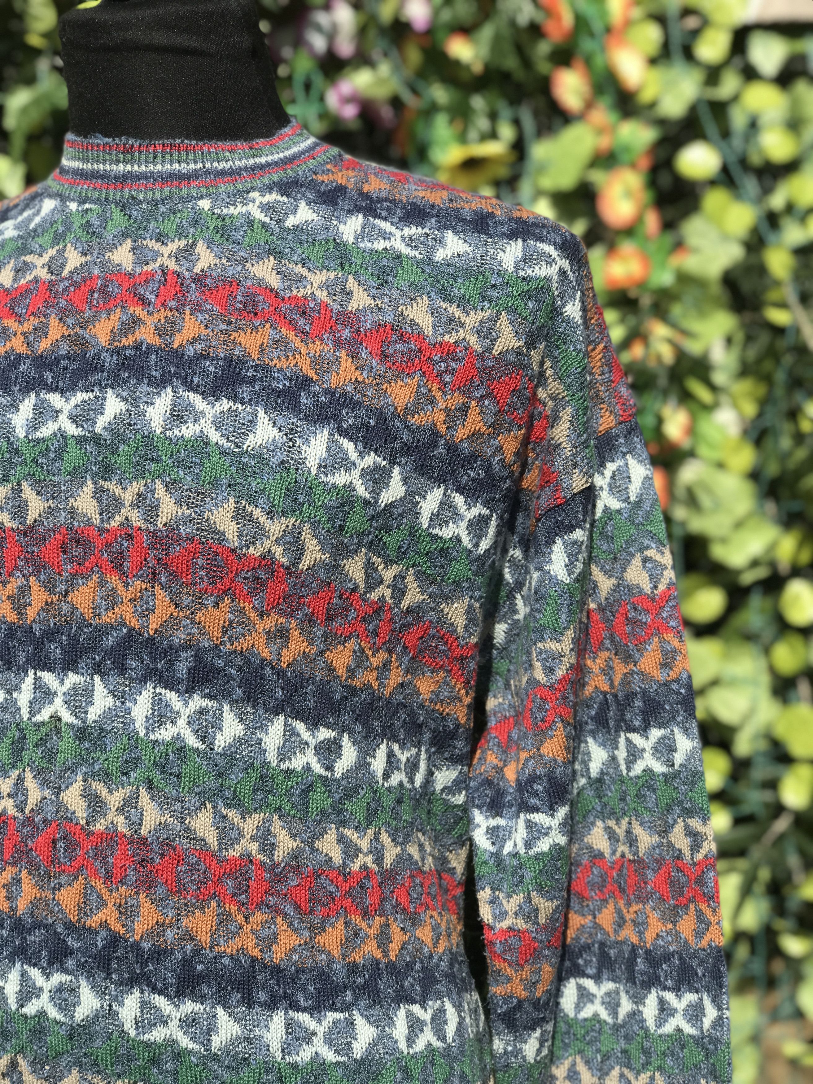 Missoni EXAMPLE By MISSONI Knit Pullover Retro Sweater Size L 52 54 Size US L / EU 52-54 / 3 - 9 Thumbnail