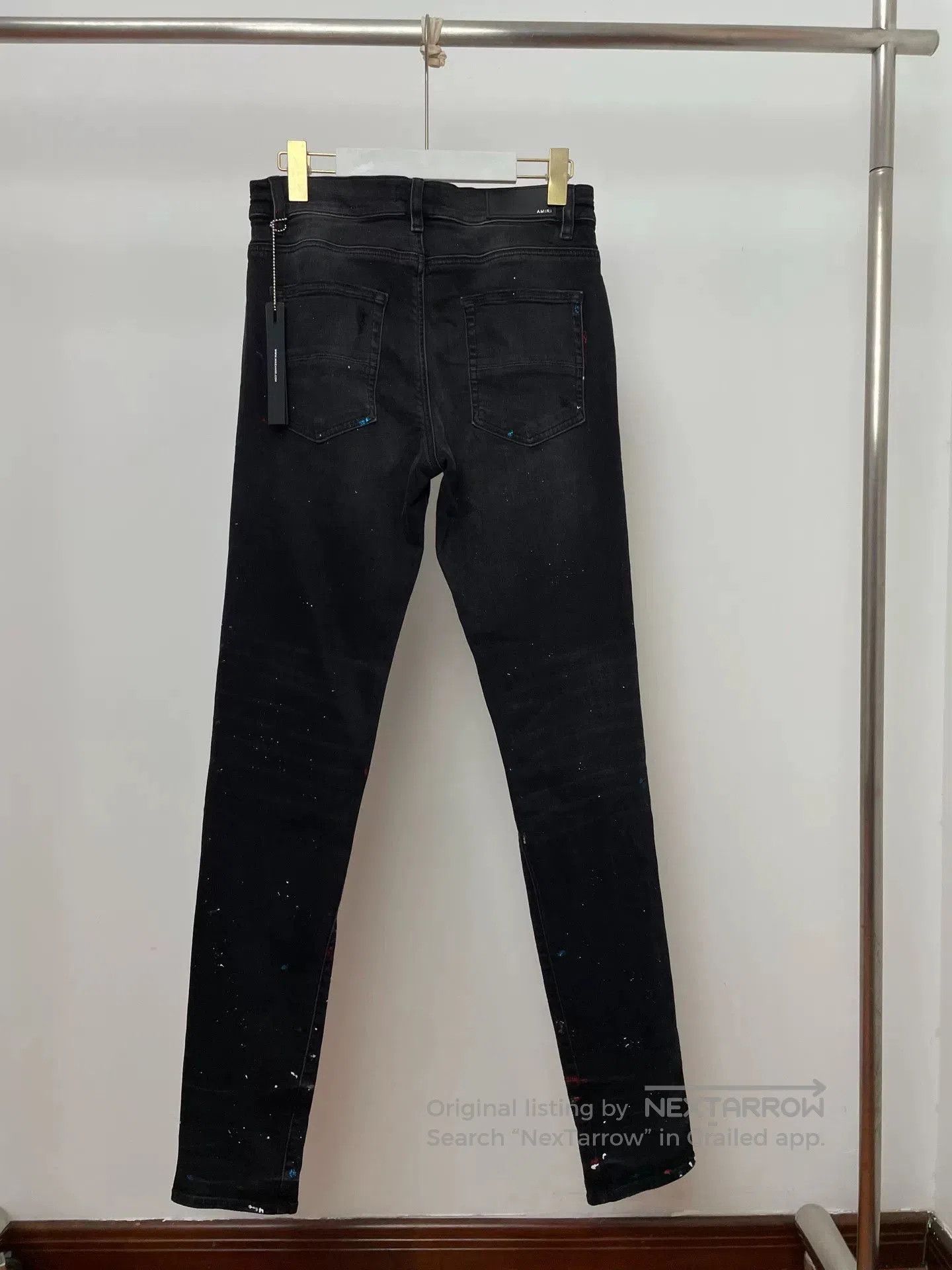 Amiri Amiri 18th Season Splatter Ink Black Jeans. Size US 31 - 2 Thumbnail