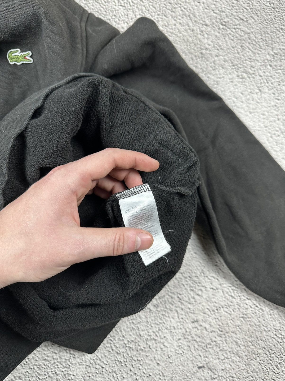 Lacoste Vintage Lacoste Hoodie Faded Y2K Boxed Logo SK8 Size US L / EU 52-54 / 3 - 11 Thumbnail