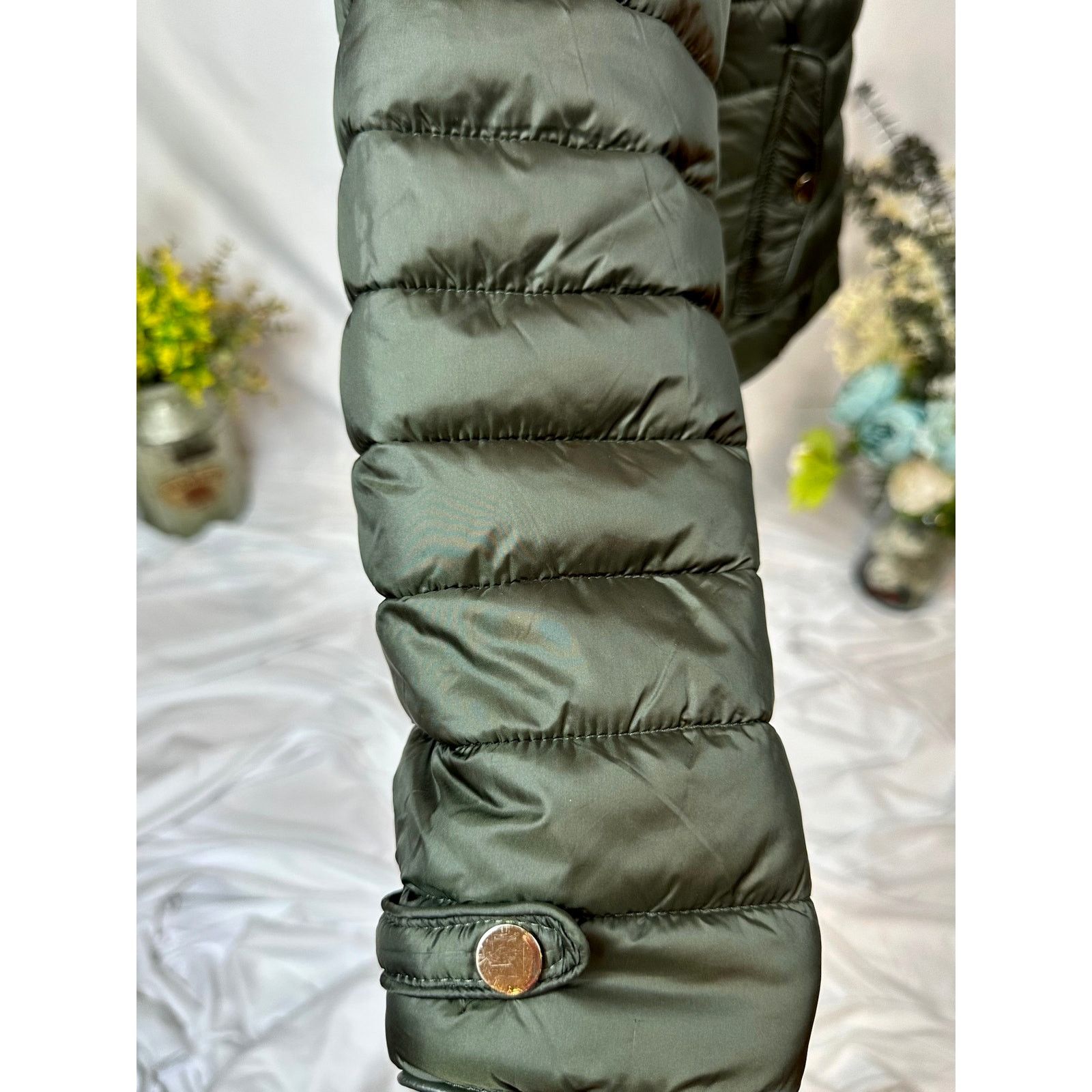 Other Sweet Look Womens Puffer Jacket Forest Green size L Size L / US 10 / IT 46 - 11 Thumbnail