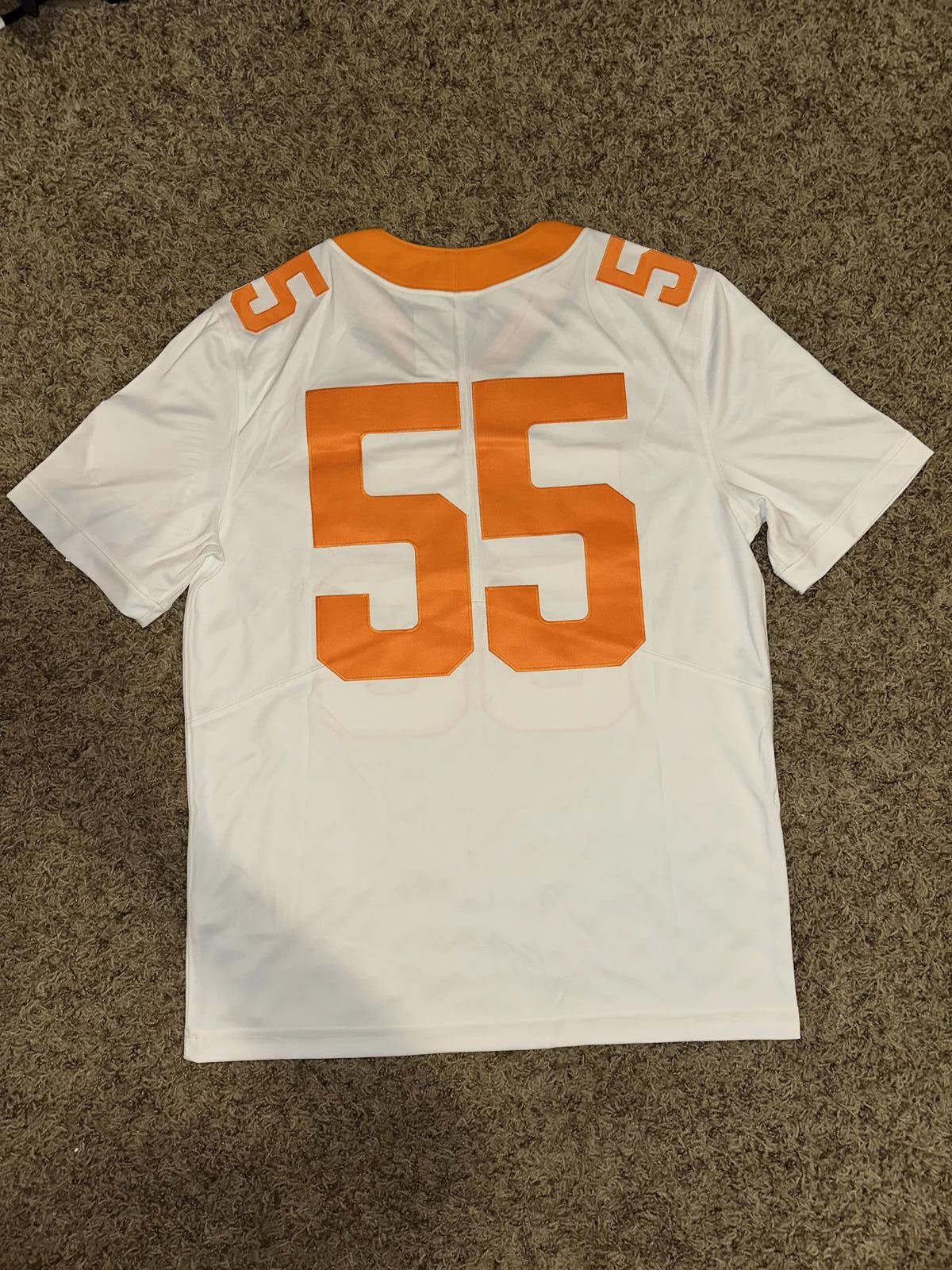 Nike Nike Men’s #55 White Tennessee Volunteers Game Football Jersey Sample Size US M / EU 48-50 / 2 - 3 Thumbnail