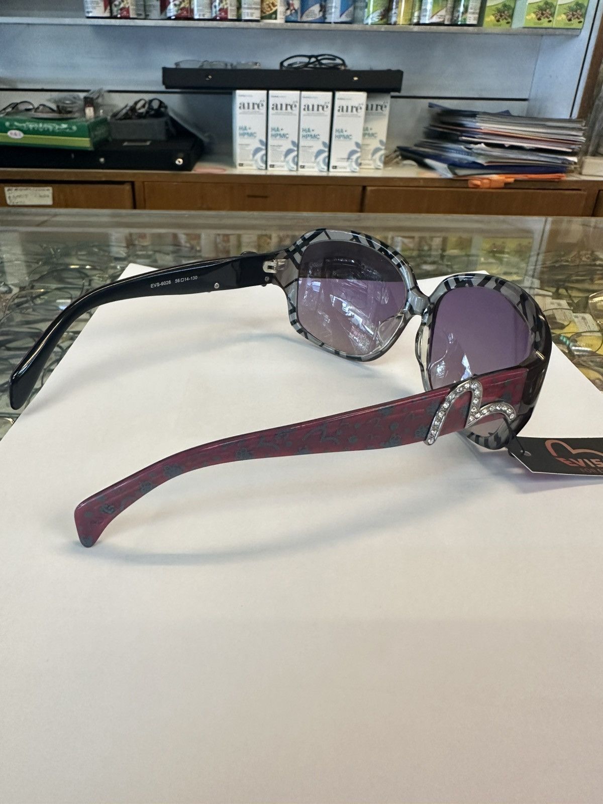 Evisu Y2K Evisu Japan EVH-6026 56🛑14-130 Sunglasses Size ONE SIZE - 5 Thumbnail