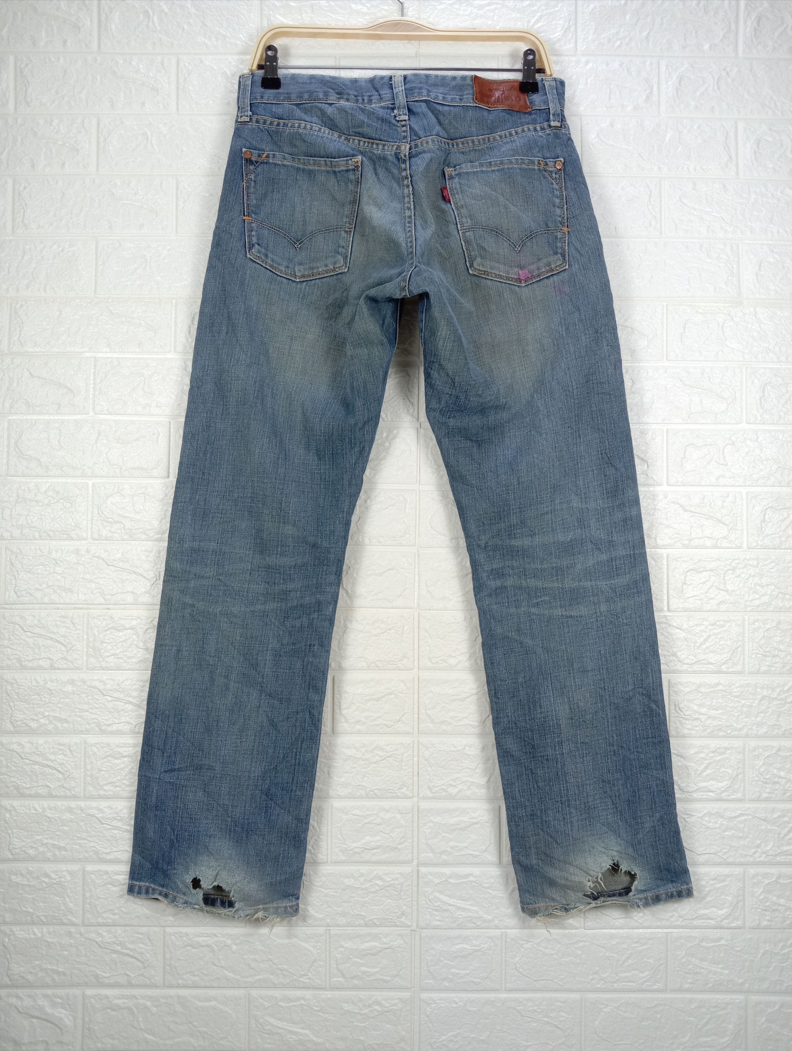 Levi's Vintage Levi's Red Jeans Earth Tone Slim Straight Denim Size US 31 - 5 Thumbnail