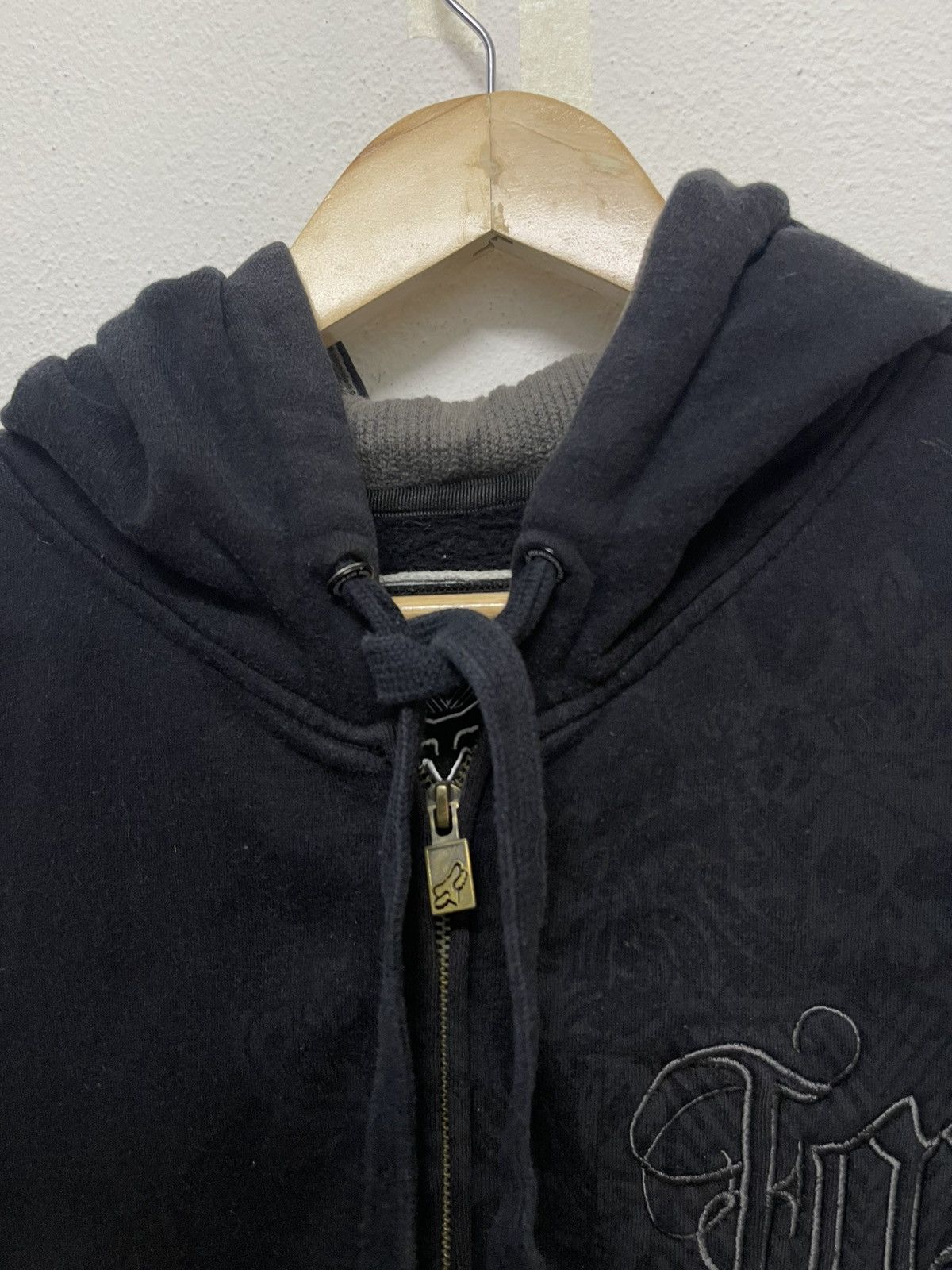 Fox Racing × Vintage Y2K FOX RACING AFFLICTION STYLE HOODIE ZIPPER RARE DESIGN Size US M / EU 48-50 / 2 - 9 Thumbnail