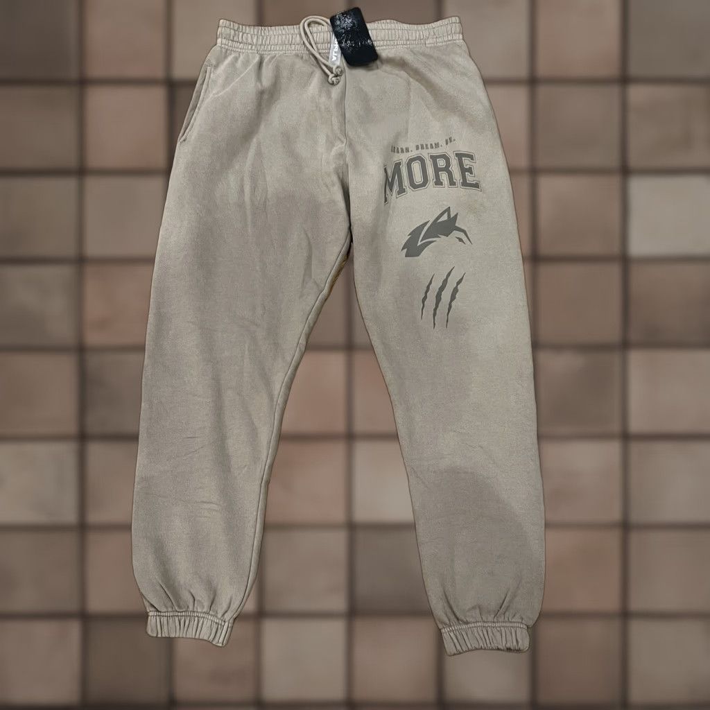 Vintage ALPHALETE Joggers XL Beige Solid Activewear Men Tapered Athleisure Size US 36 / EU 52 - 1 Thumbnail