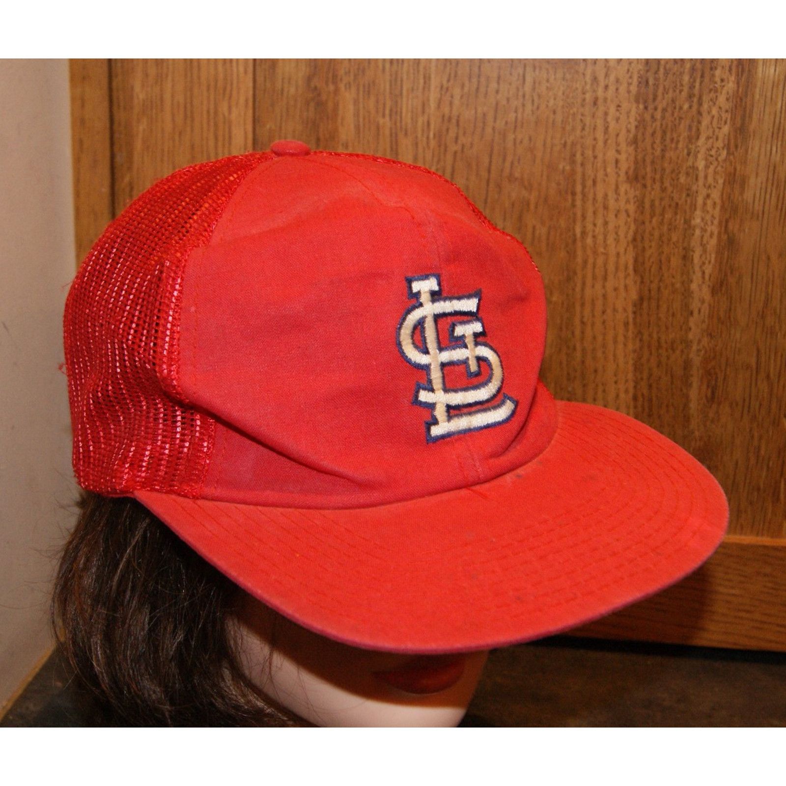 Vintage VTG St Louis Cardinals Mesh Snapback Trucker Hat Cap M/L Size ONE SIZE - 1 Thumbnail