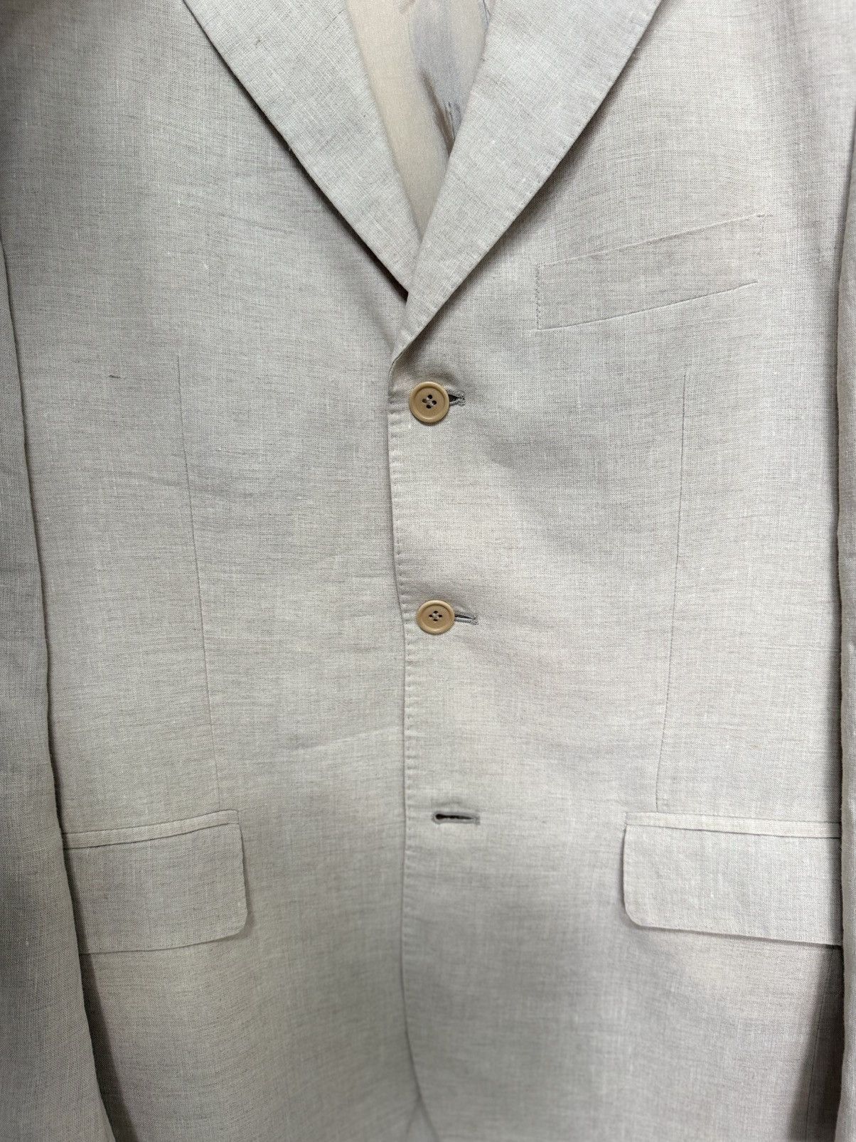 Other Pure Italian Linen Jacket F.lli Mill Tailored Blazer 36R Size 36R - 6 Thumbnail
