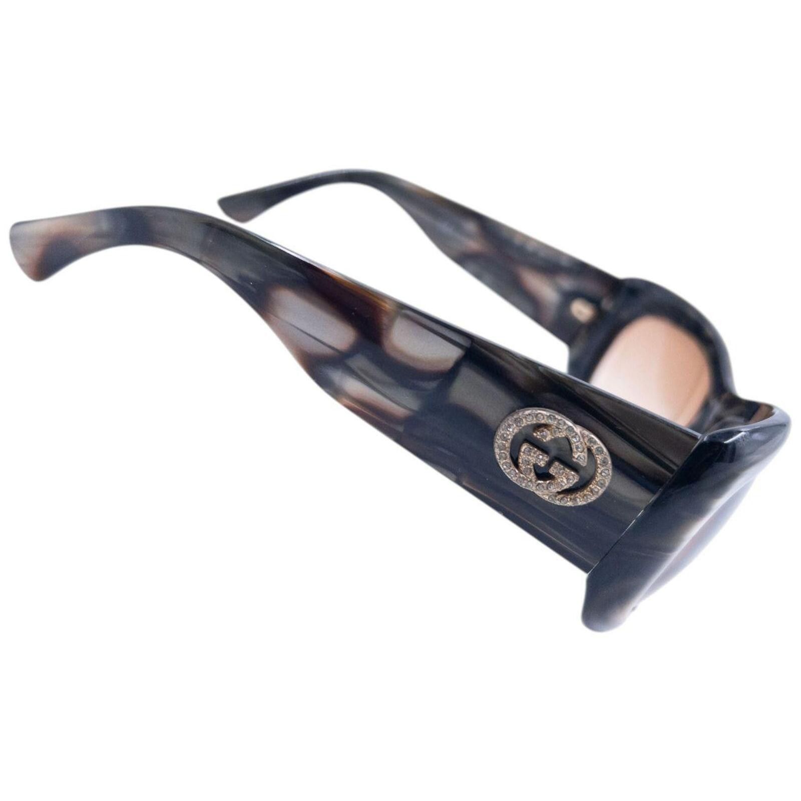 Gucci Vintage 2000s Gucci Diamonte Pattern Sunglasses Size ONE SIZE - 3 Thumbnail