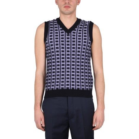 Marni o1srvl11e0624 Sweater Vest in Multicolor Size US M / EU 48-50 / 2 - 3 Thumbnail