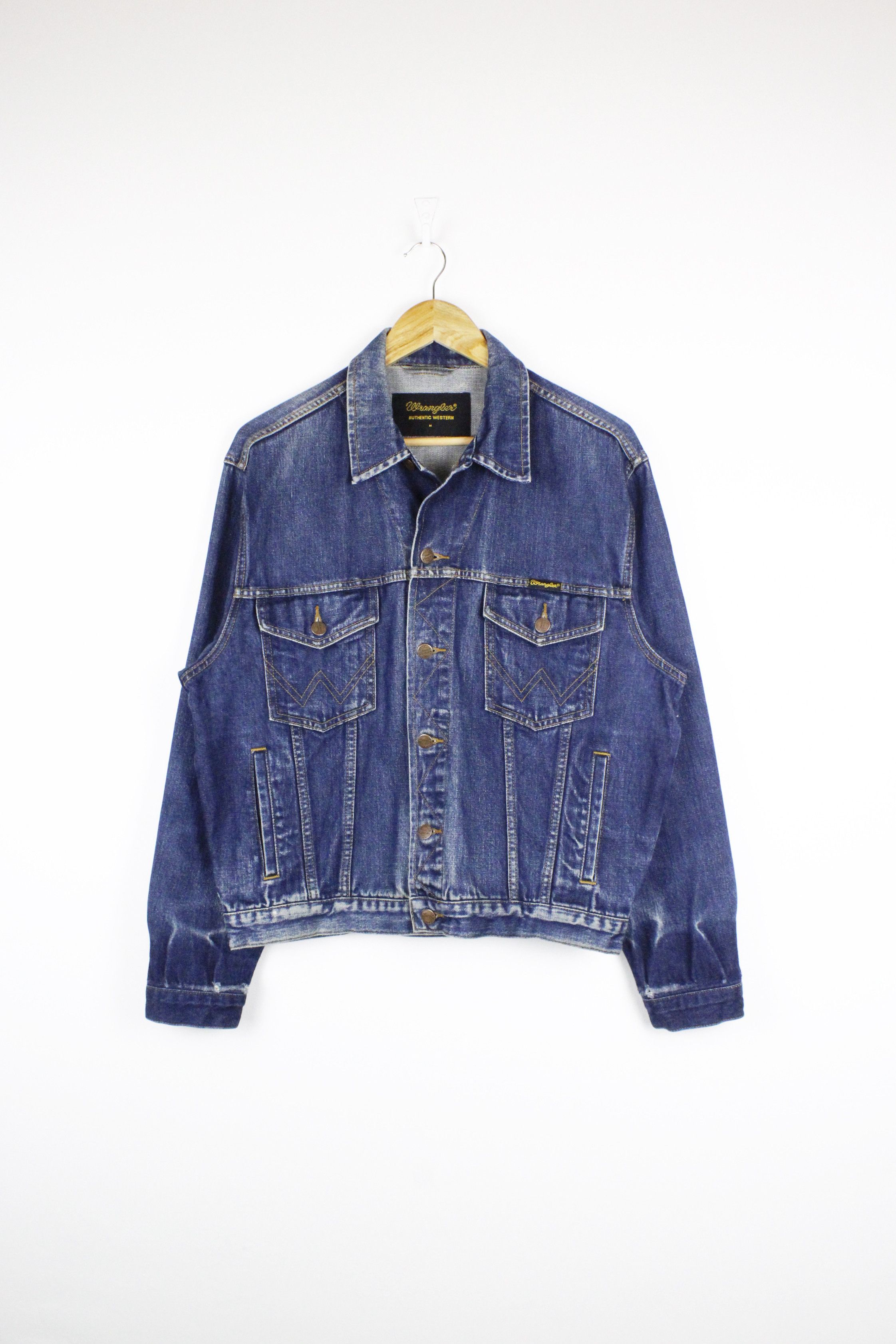 Wrangler Vintage 90s Wrangler Western Trucker Denim Jacket Size US M / EU 48-50 / 2 - 1 Thumbnail