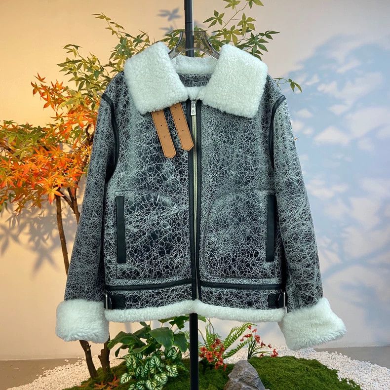 Loewe LOEWE Wool-lined Leather Jacket Size L / US 10 / IT 46 - 1 Thumbnail
