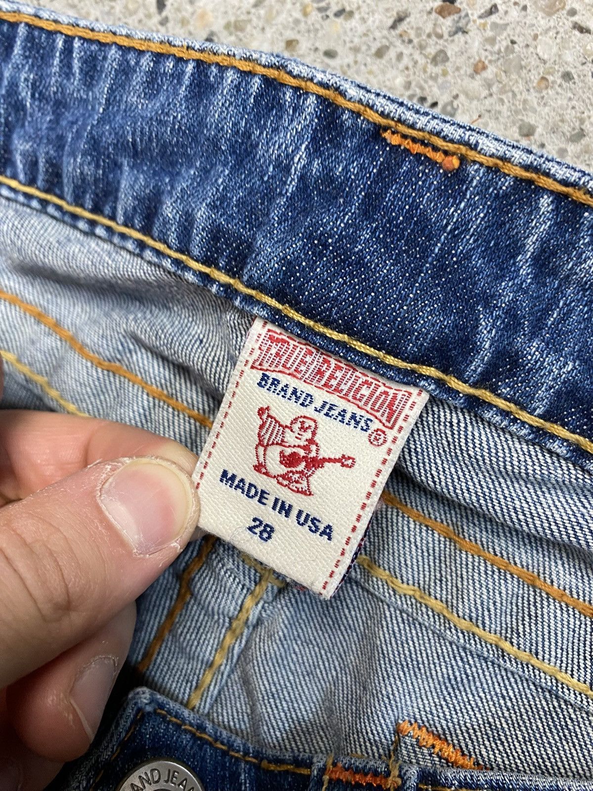 True Religion True religion straight leg jeans stevie made in usa Size 28" / US 6 / IT 42 - 8 Thumbnail