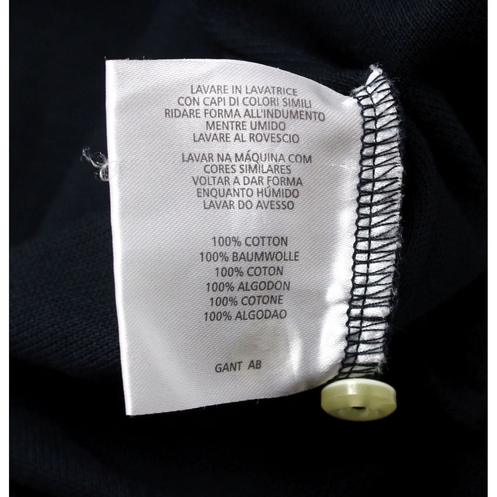 Gant GANT T-Shirt Polo Embroidered Dark Blue MEN M Short Sleeve Shirt Size US M / EU 48-50 / 2 - 5 Thumbnail