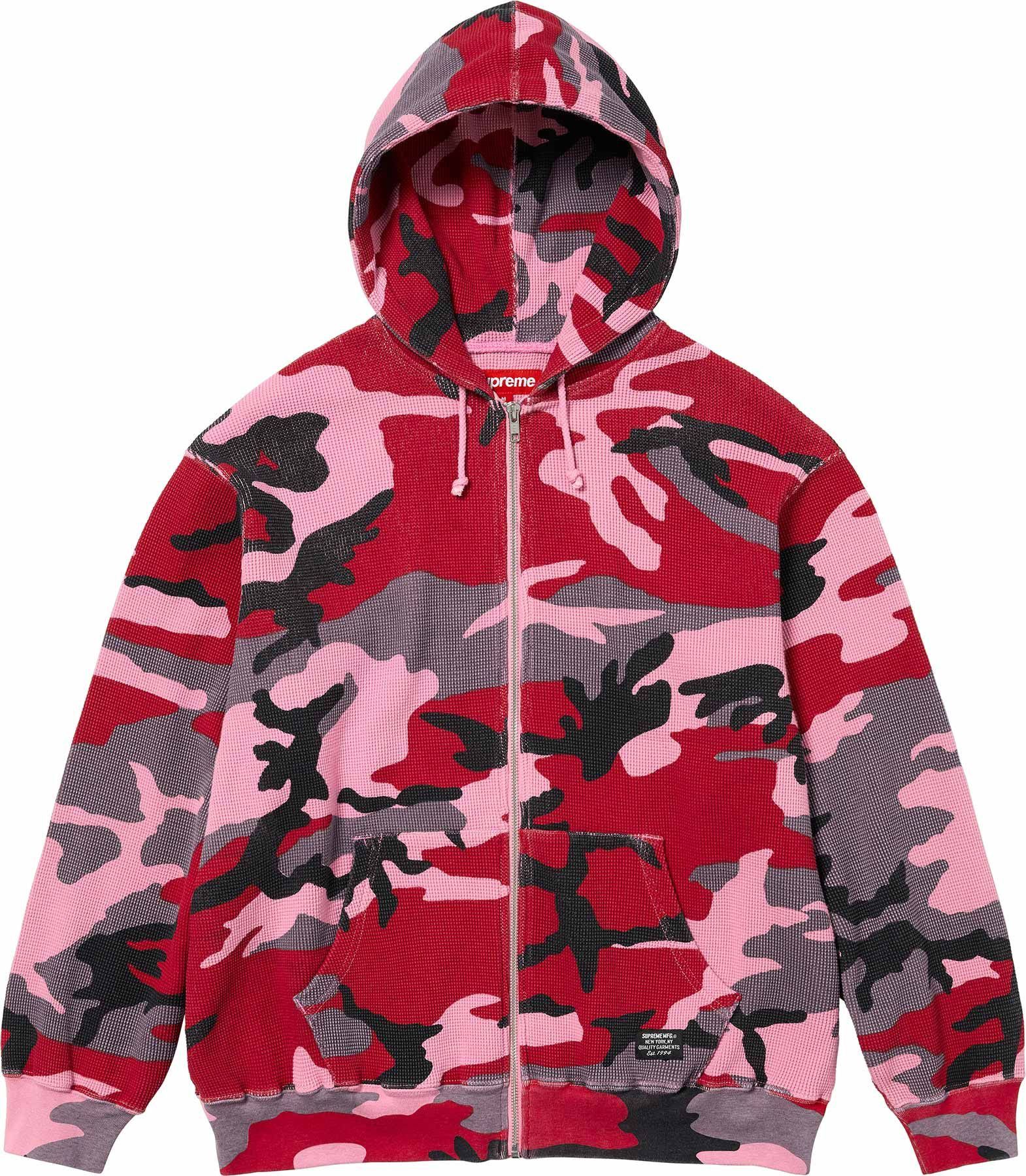 Supreme Hooded Zip Up Thermal Leopard（Supreme Multi-Color