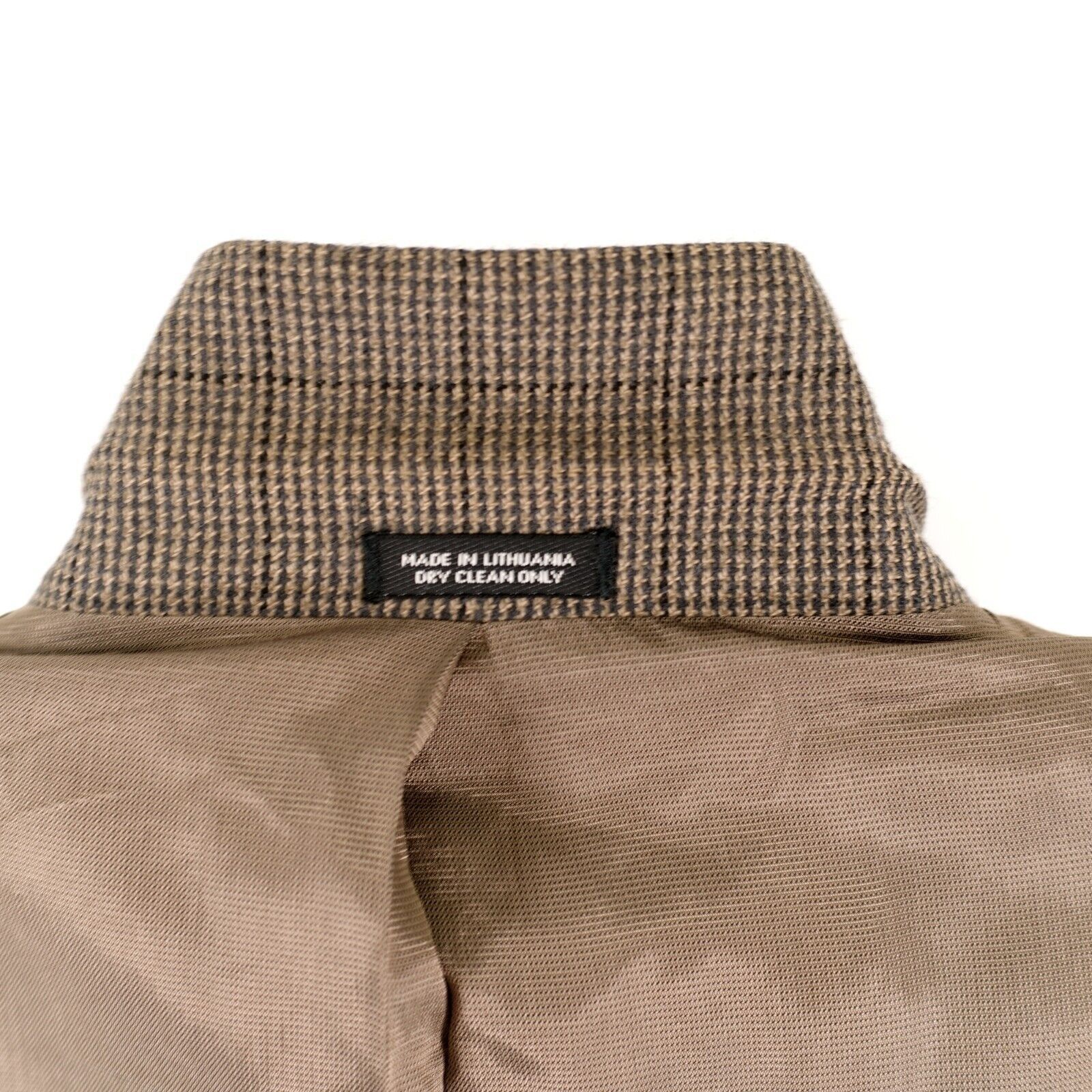 Oscar De La Renta Oscar De La Renta Soft Tweed Lambswool Cashmere Gray Tan Che Size 44R - 12 Thumbnail