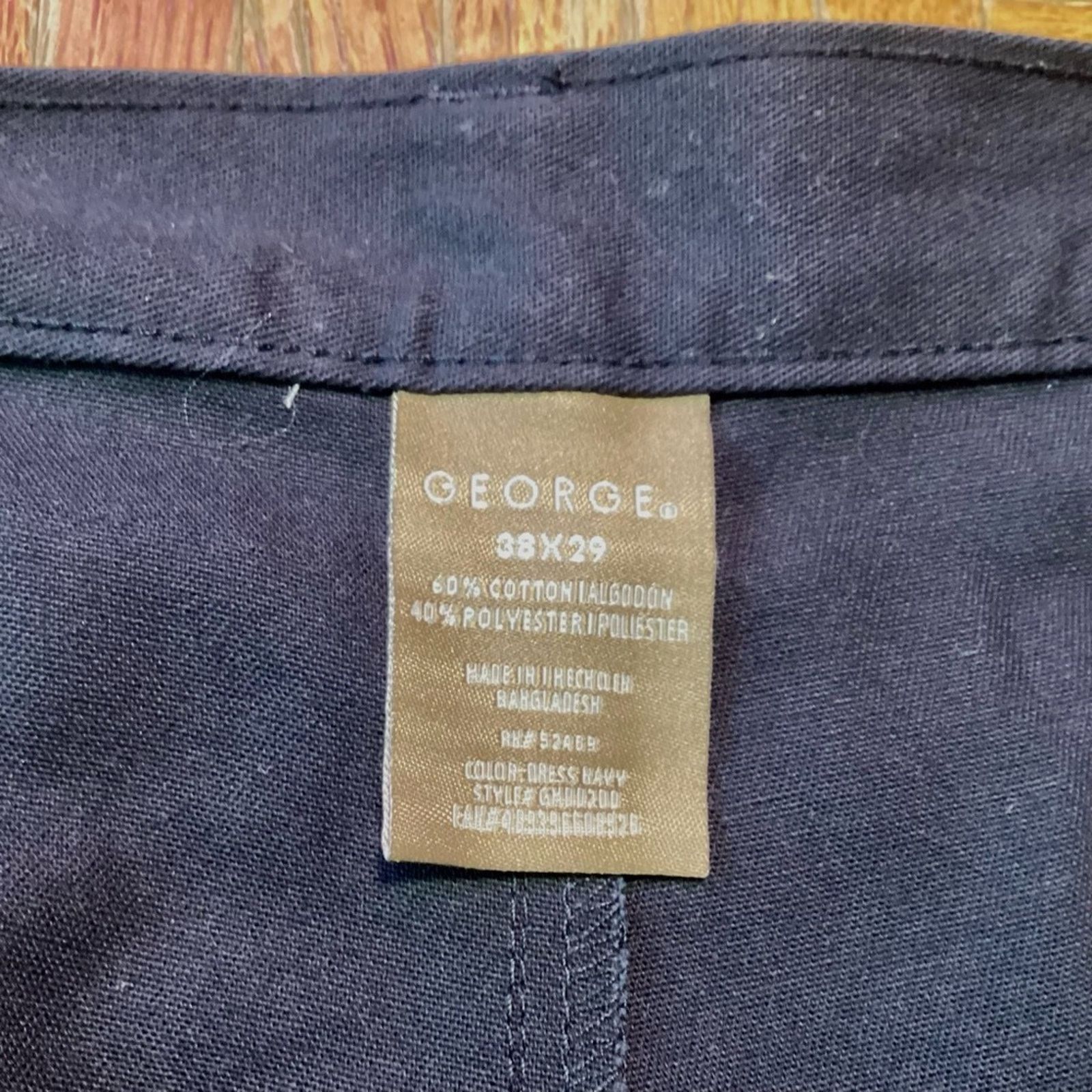 George George Flat Front Pant, 38x29 Size US 38 / EU 54 - 4 Thumbnail