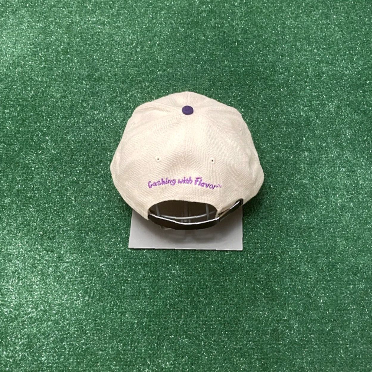 Vintage VINTAGE Russell Stovers Welch’s Candy Snack Promo VTG Strap back Hat Adult One Size Beige 90s Baseball Cap Adjustable Mens Size ONE SIZE - 2 Thumbnail