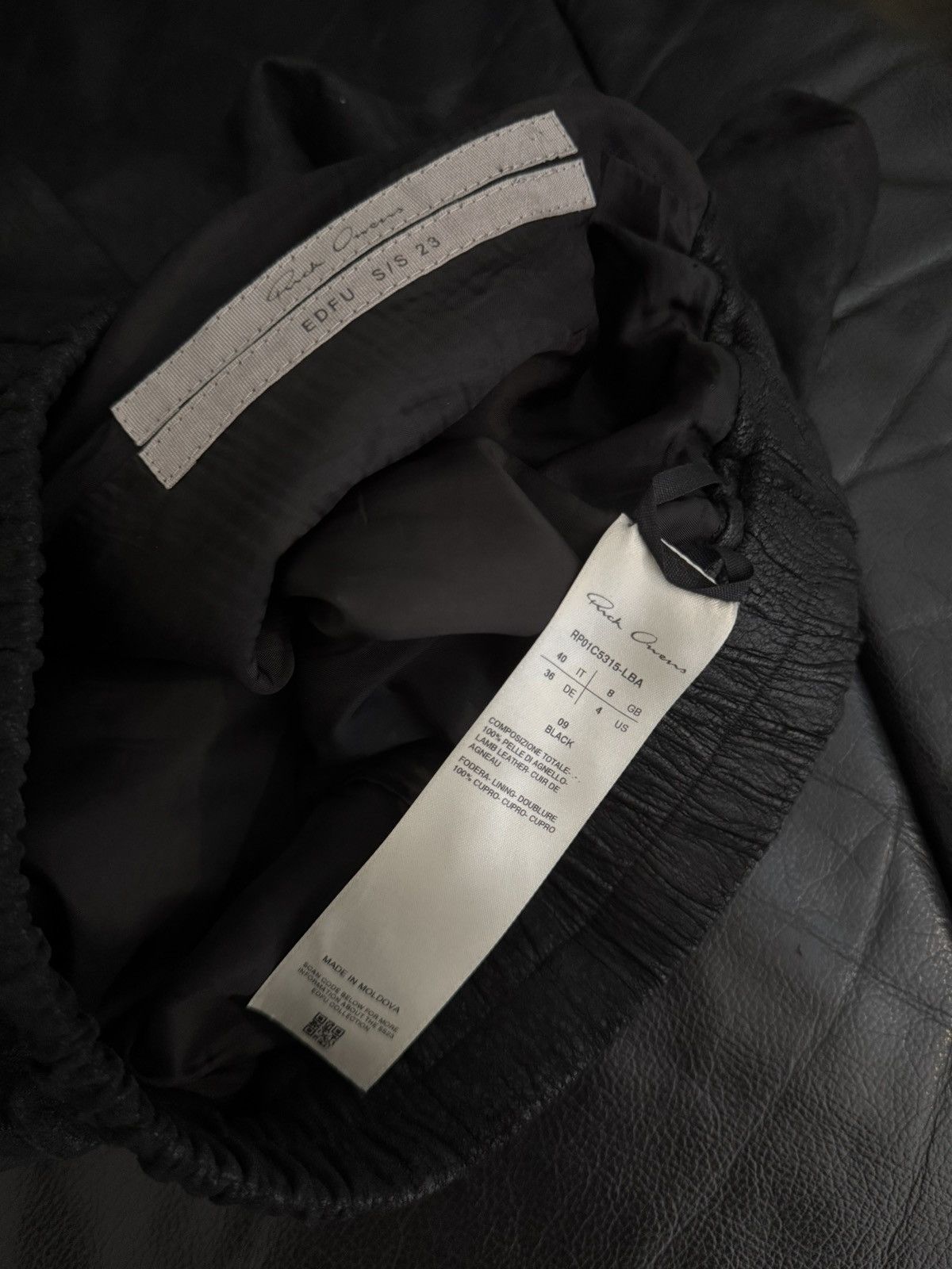 Rick Owens Rick Owens SS23 "Edfu" leather pentaboxer shorts Size US 28 / EU 44 - 7 Thumbnail