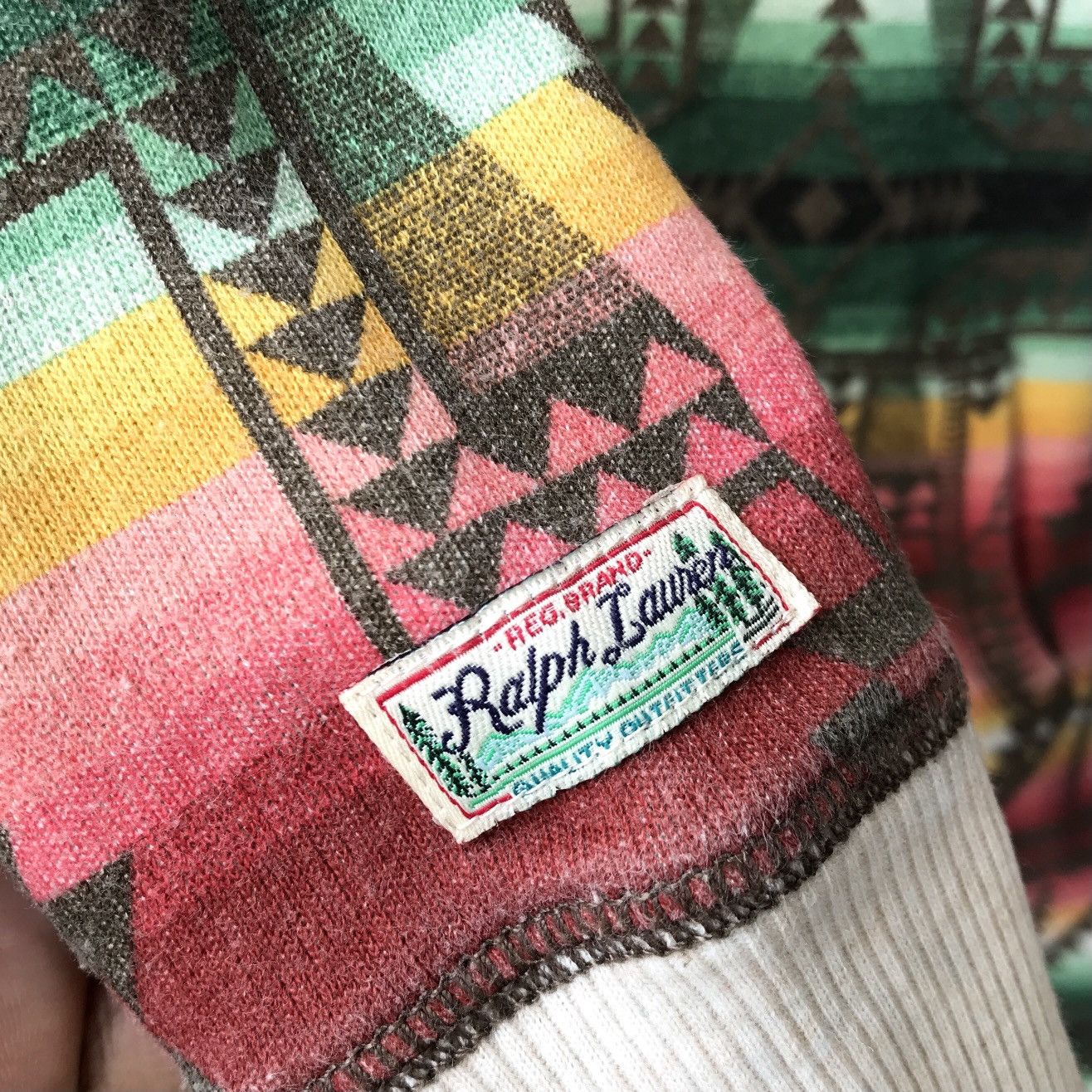 Ralph Lauren Ralph Lauren RL Navajo Shawl Collar Long Pullover Sweater Size M / US 6-8 / IT 42-44 - 8 Thumbnail