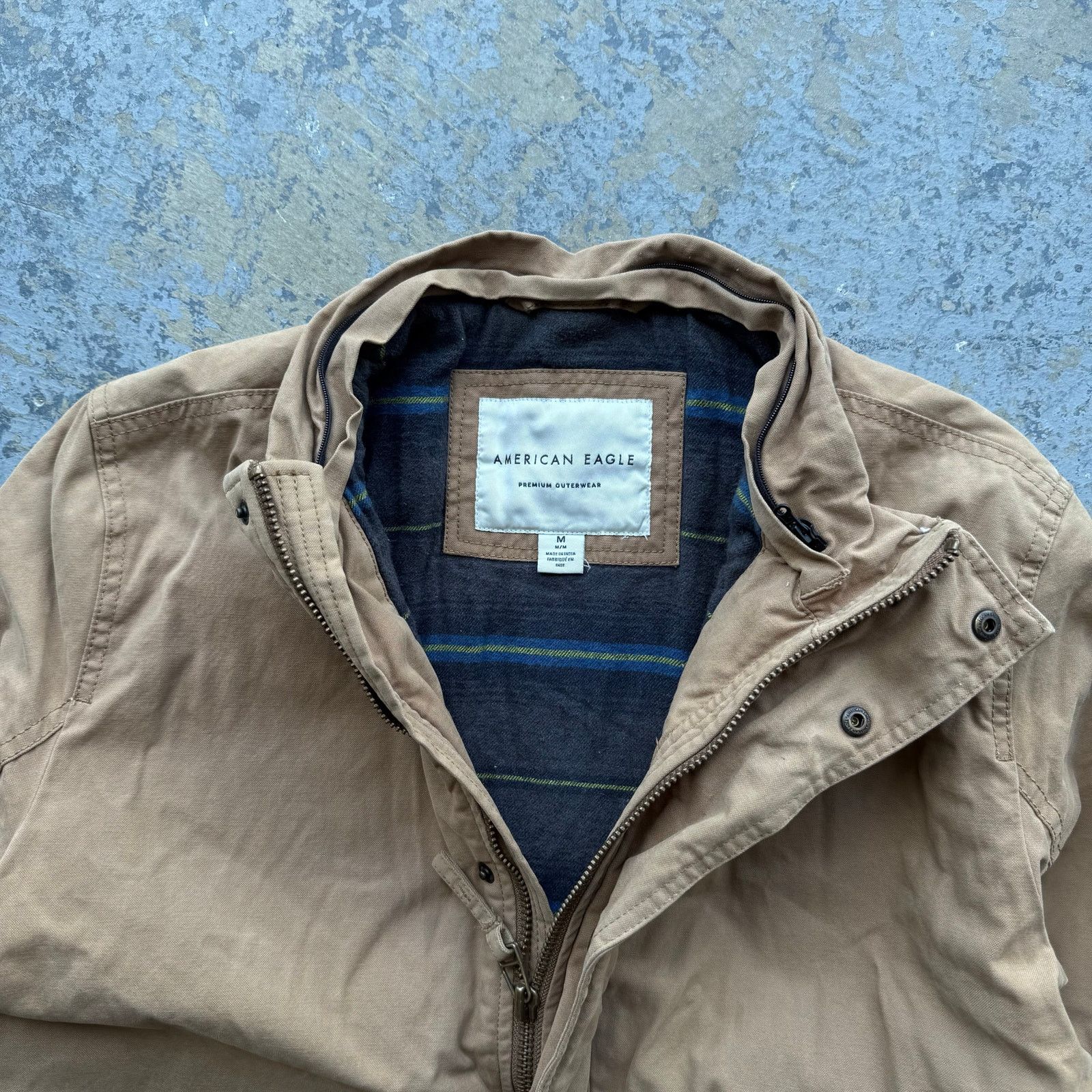 American Eagle Outfitters Vintage Y2K American Eagle Plaid Lined Utility Jacket Sz M Size US M / EU 48-50 / 2 - 2 Thumbnail