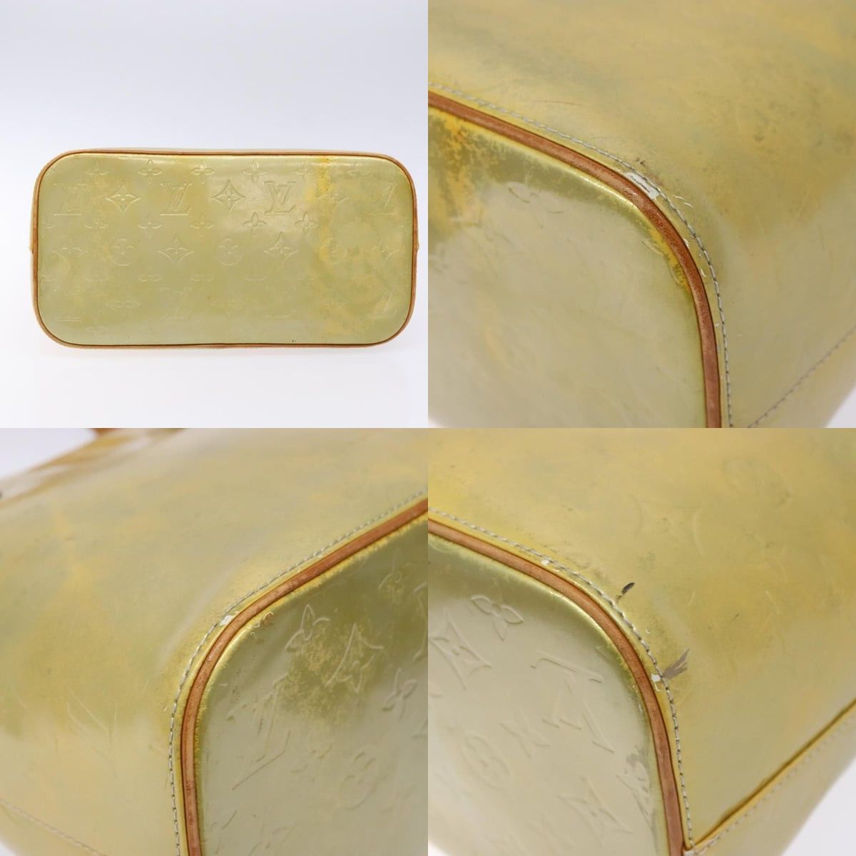 Louis Vuitton LOUIS VUITTON Monogram Vernis Houston Hand Bag Gris M91053 Size ONE SIZE - 10 Thumbnail