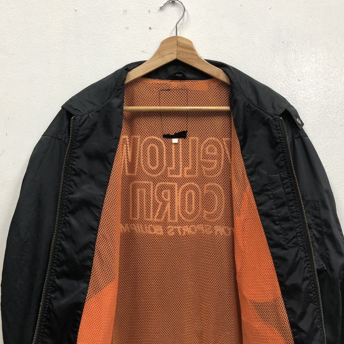 YELLOW CORN VTG Yellow Corn Big Logo Rider Biker Racing Bomber Jacket Size US L / EU 52-54 / 3 - 19 Thumbnail