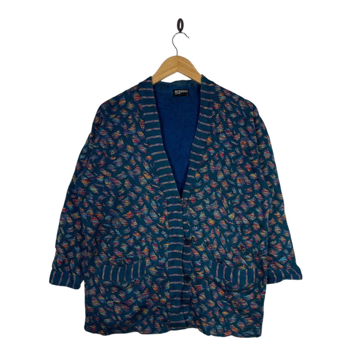 Missoni Vintage Missoni Patterned Knit Cardigan Jacket Italian Size M / US 6-8 / IT 42-44 - 1 Thumbnail