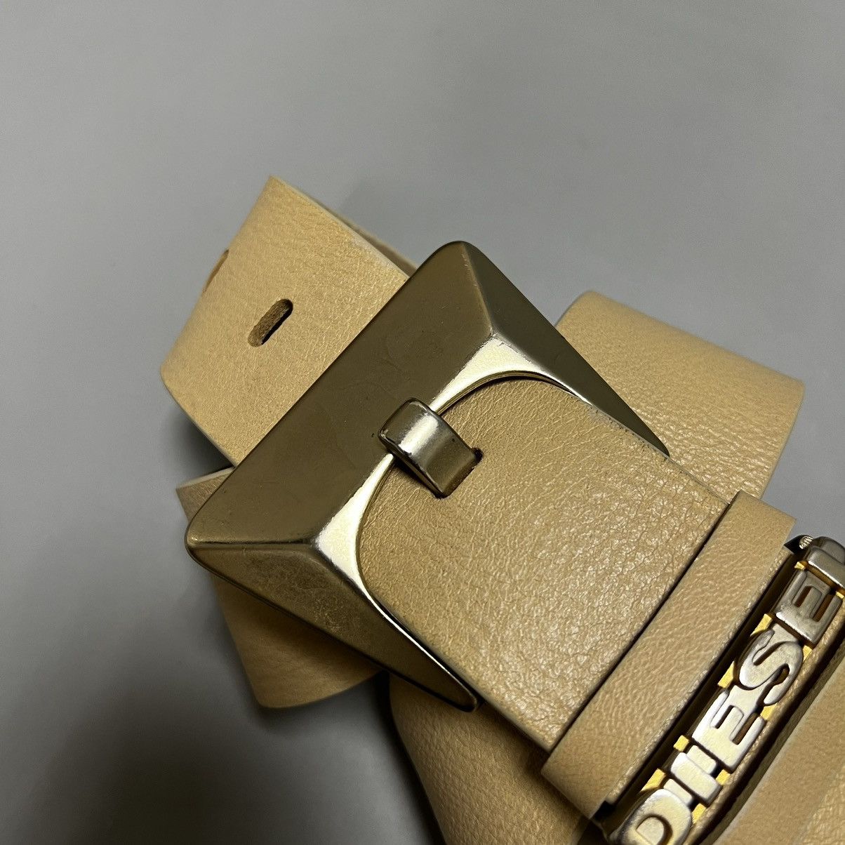 Diesel Diesel leather belt cream Size ONE SIZE - 11 Thumbnail