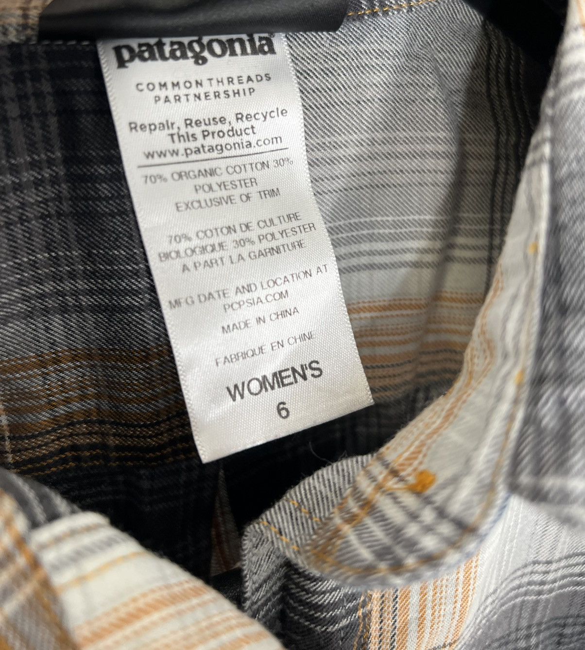 Patagonia Patagonia shirt dress check logo S-M premium cotton Size M / US 6-8 / IT 42-44 - 3 Thumbnail