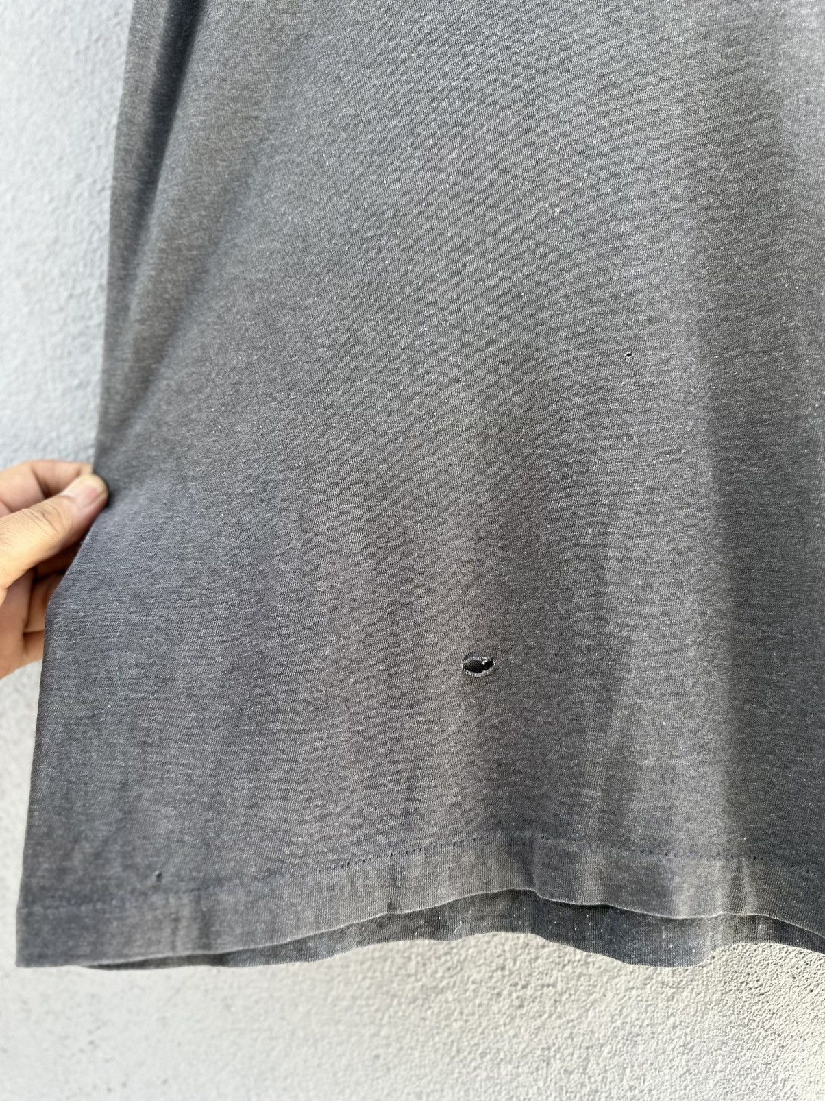 Hanes Thrashed Vintage Blank Pocket Faded Single Stitch Grunge Tee Size US L / EU 52-54 / 3 - 7 Thumbnail