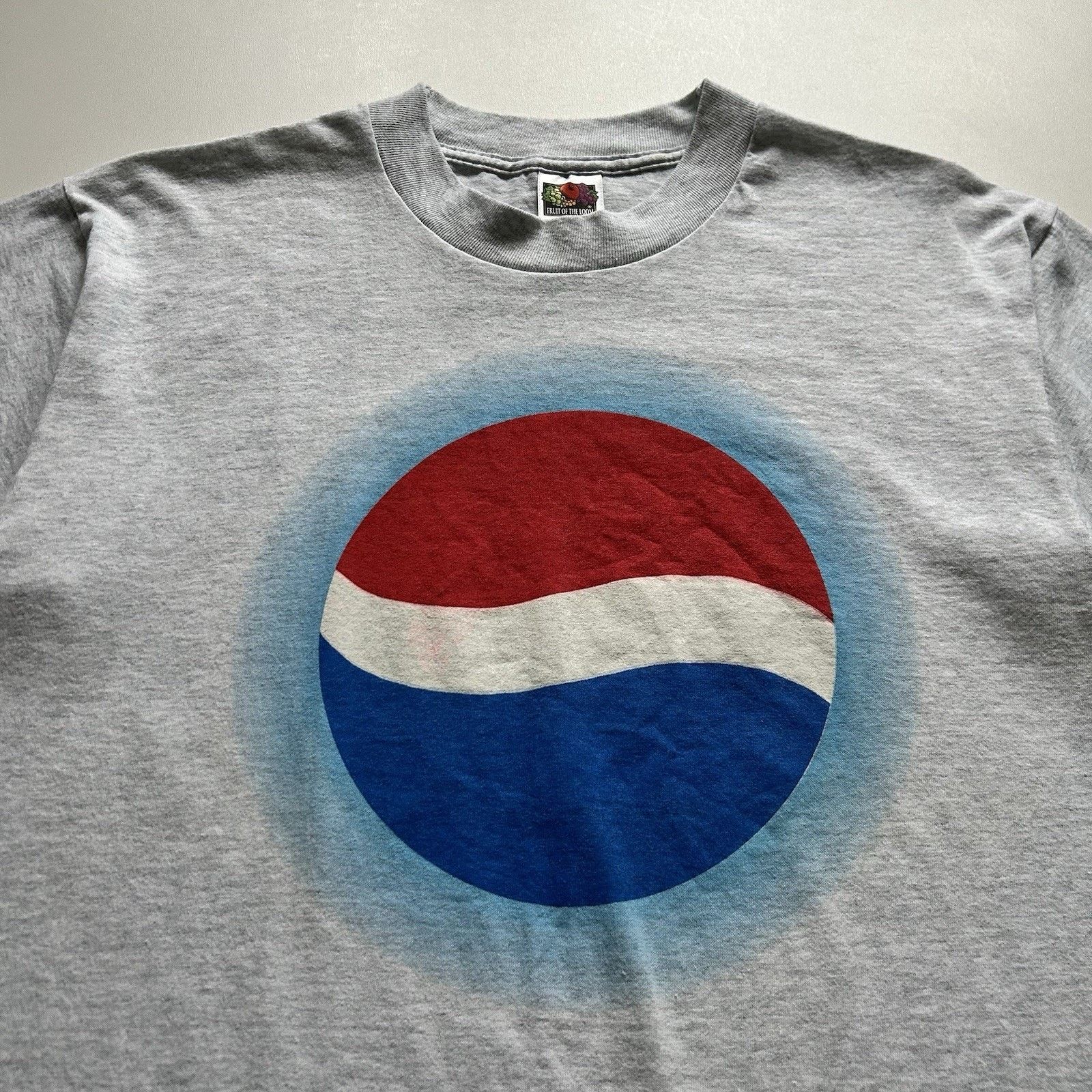 Fruit Of The Loom Vintage 90s Pepsi T-Shirt Large Fruit Of The Loom Promo Rare Size US L / EU 52-54 / 3 - 2 Thumbnail