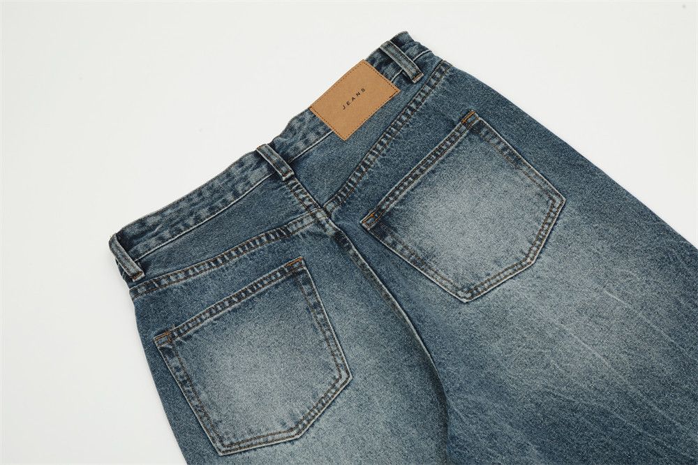 Japanese Brand × Jean Punk street fashion men's distressed ripped washed jeans Size US 34 / EU 50 - 5 Thumbnail